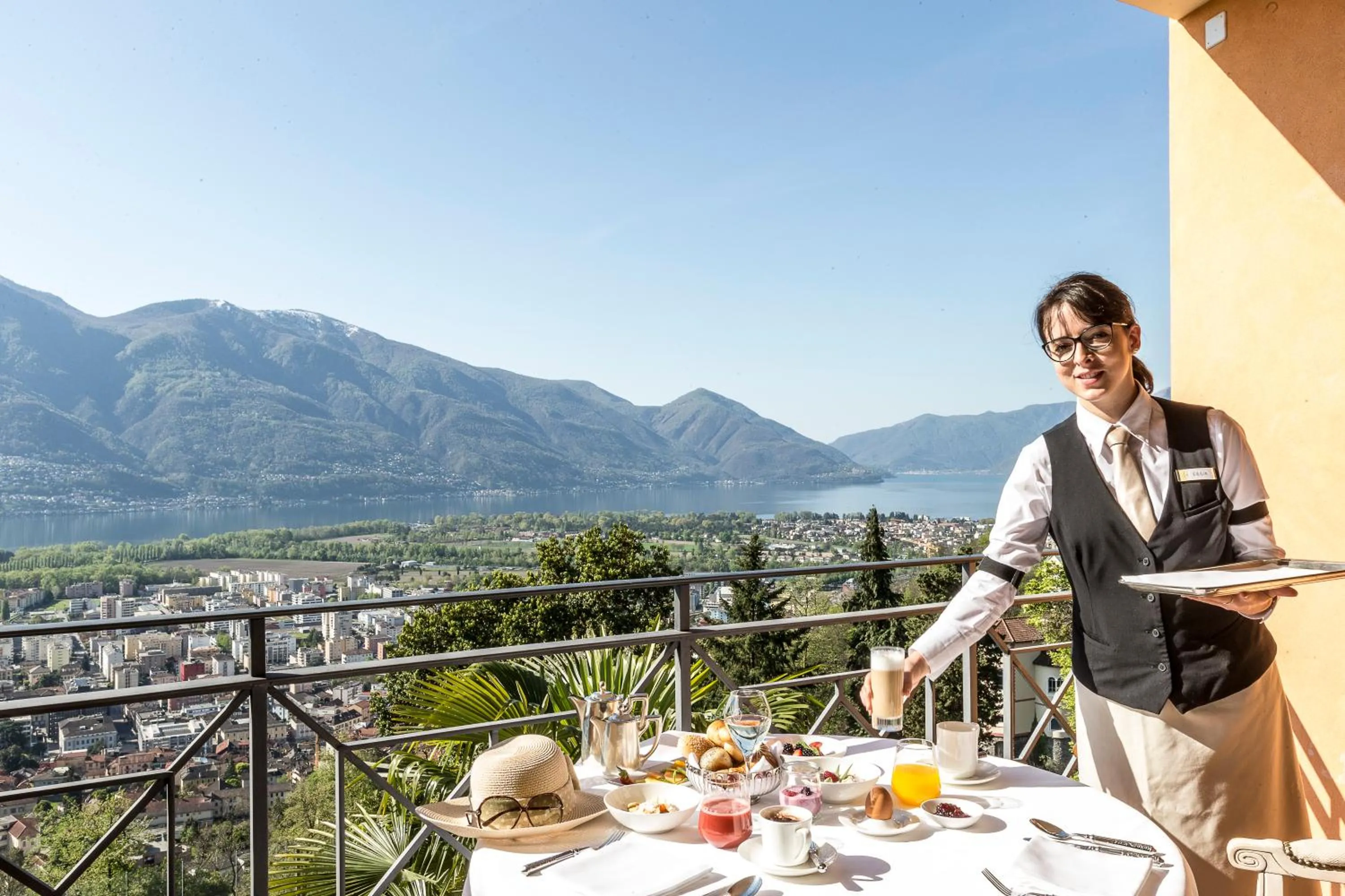 Dining area in Villa Orselina - Small Luxury Hotel