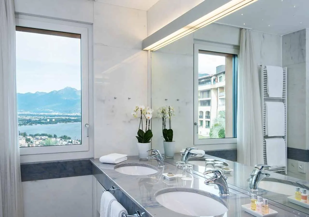 Toilet in Villa Orselina - Small Luxury Hotel