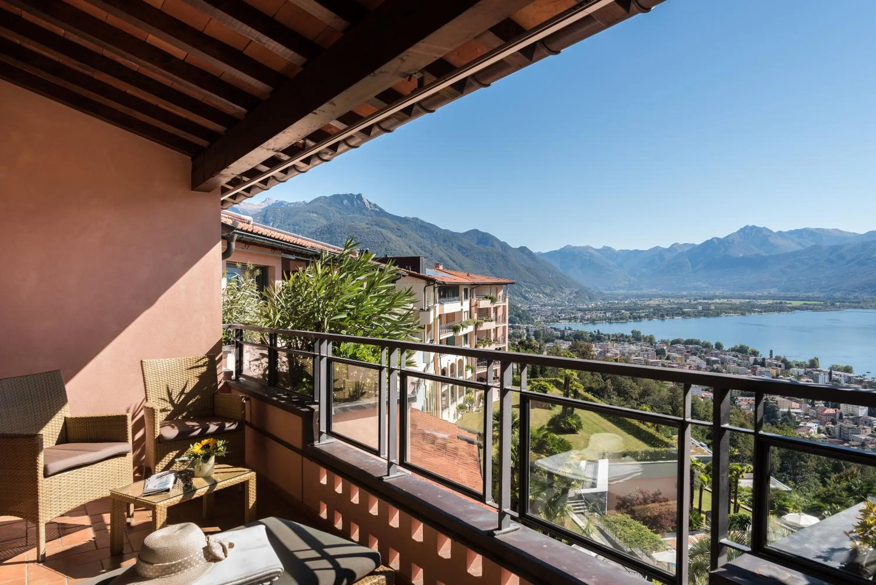 Balcony/Terrace in Villa Orselina - Small Luxury Hotel