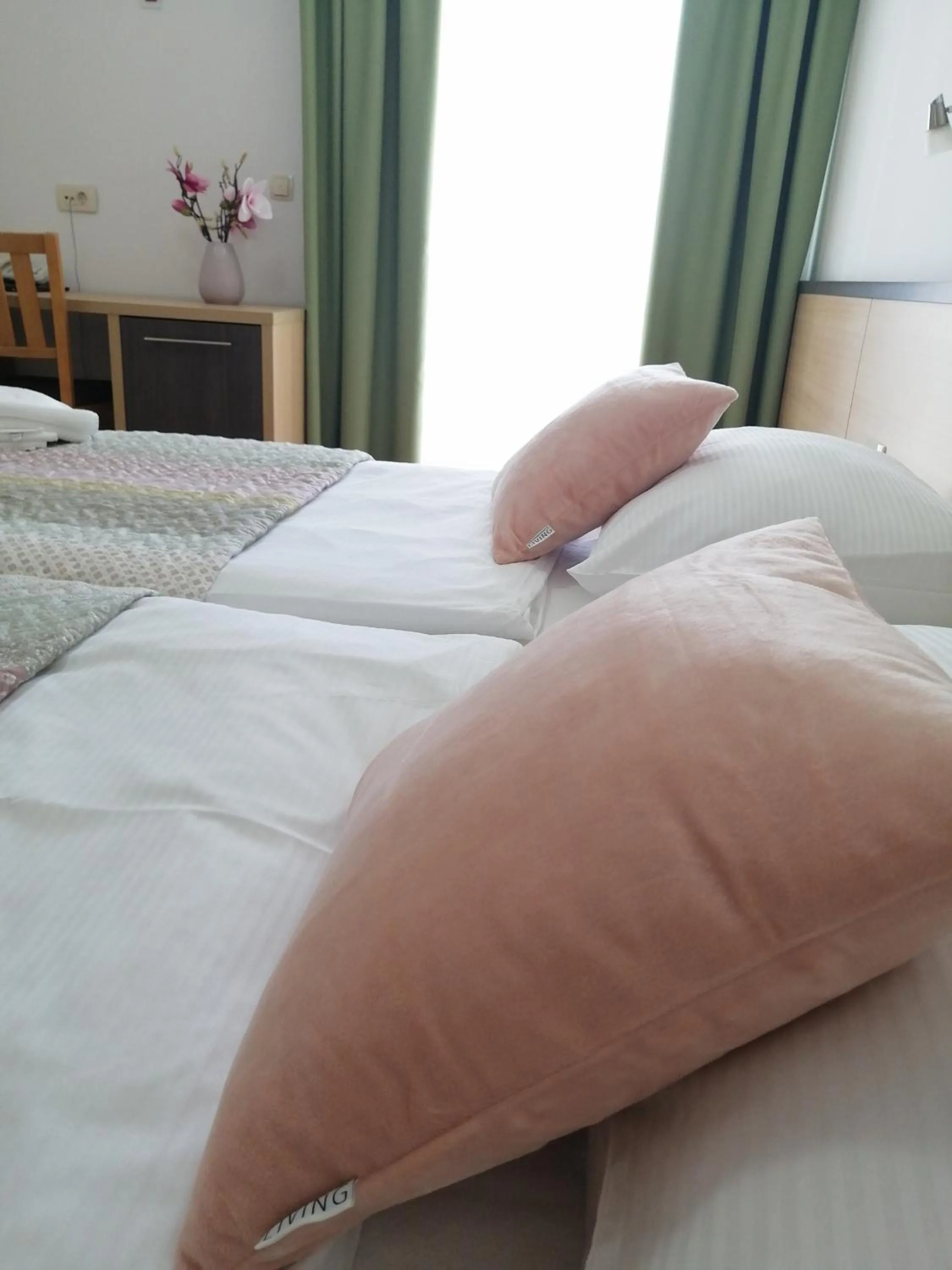 Decorative detail, Bed in Hotel Dina