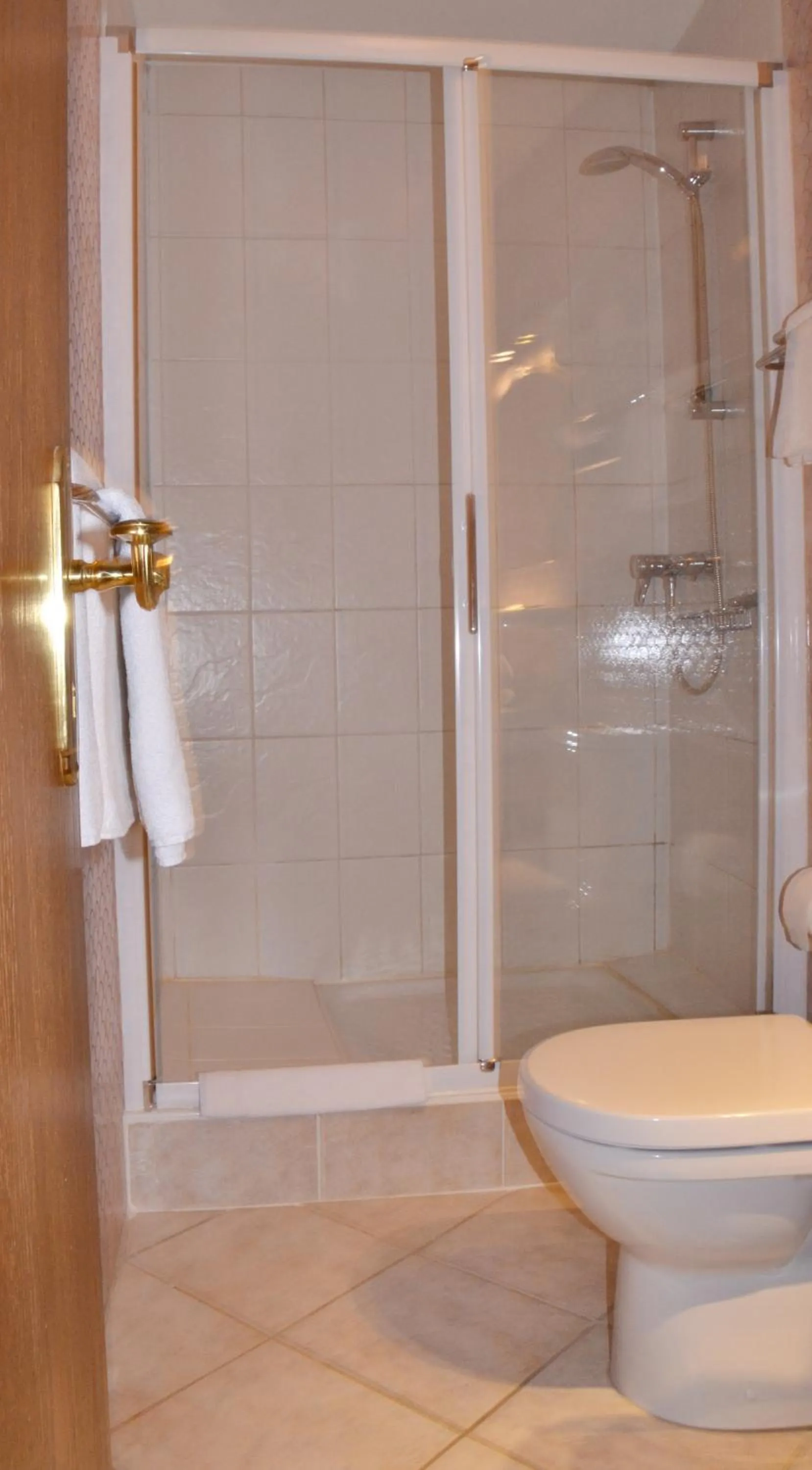 Shower in Hostellerie au Cygne