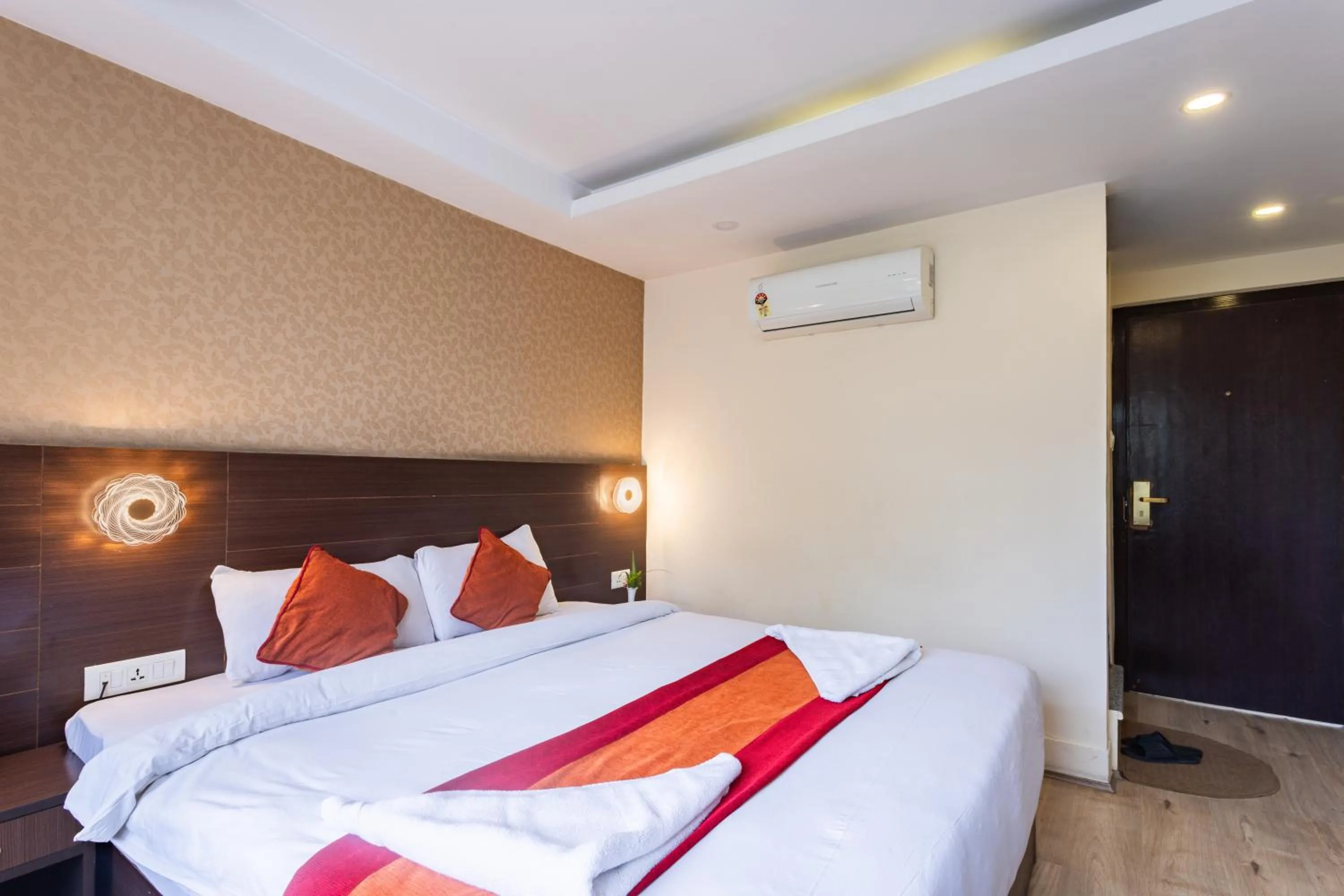 Bed in Hotel Sapana Garden Thamel