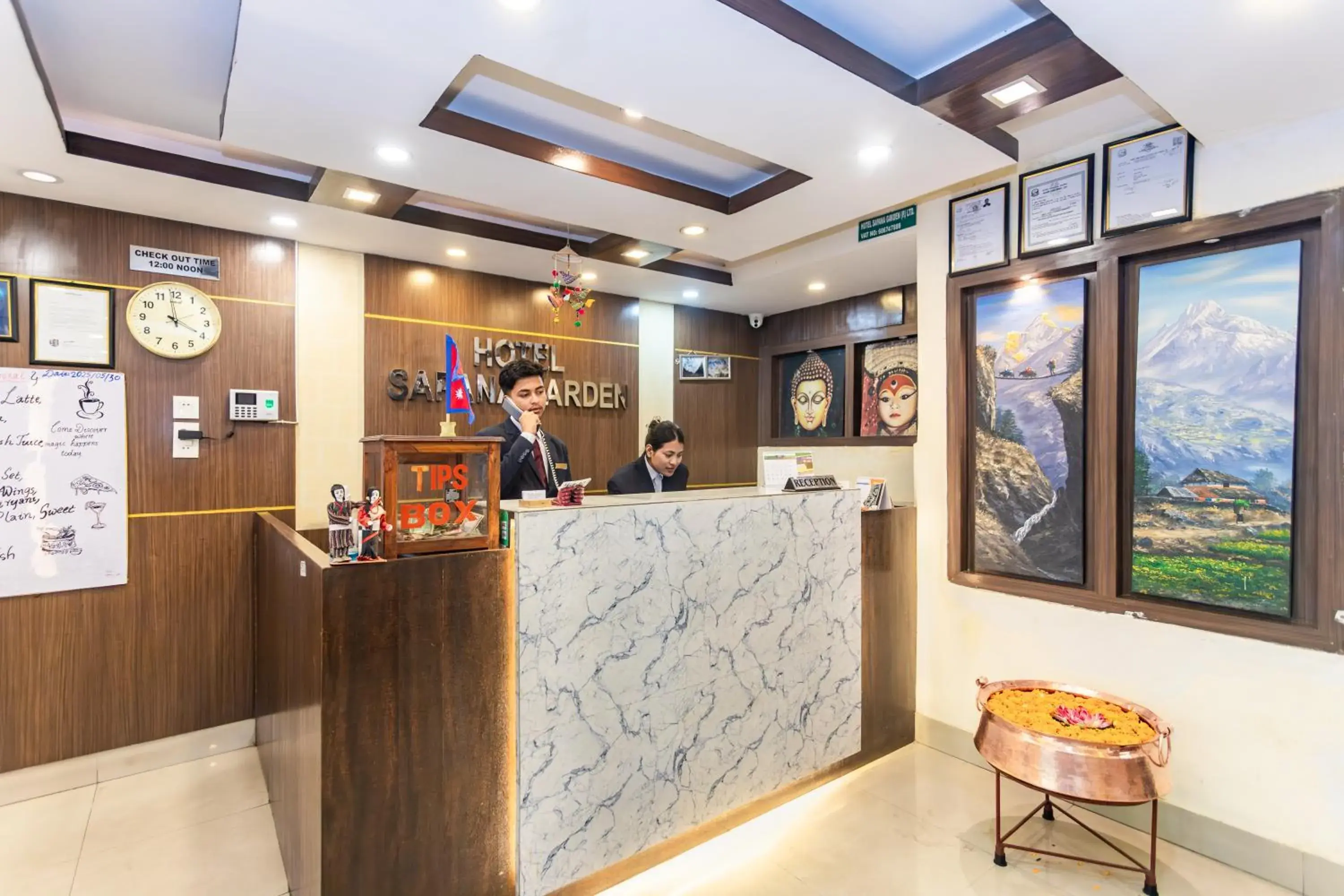 Lobby or reception in Hotel Sapana Garden Thamel Lobby or reception in Hotel Sapana Garden Thamel