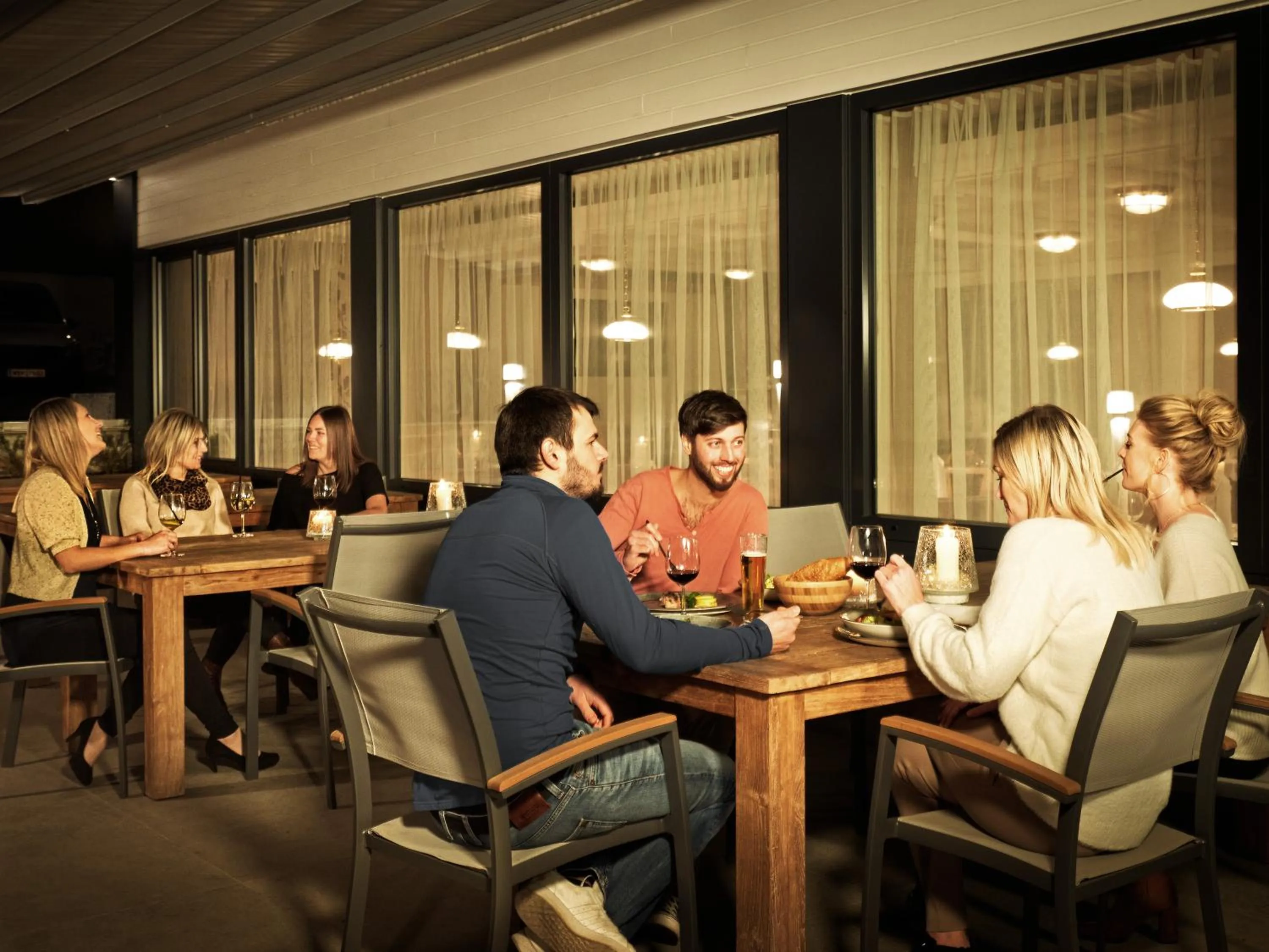 Patio in Stadthotel EGGERBRÄU