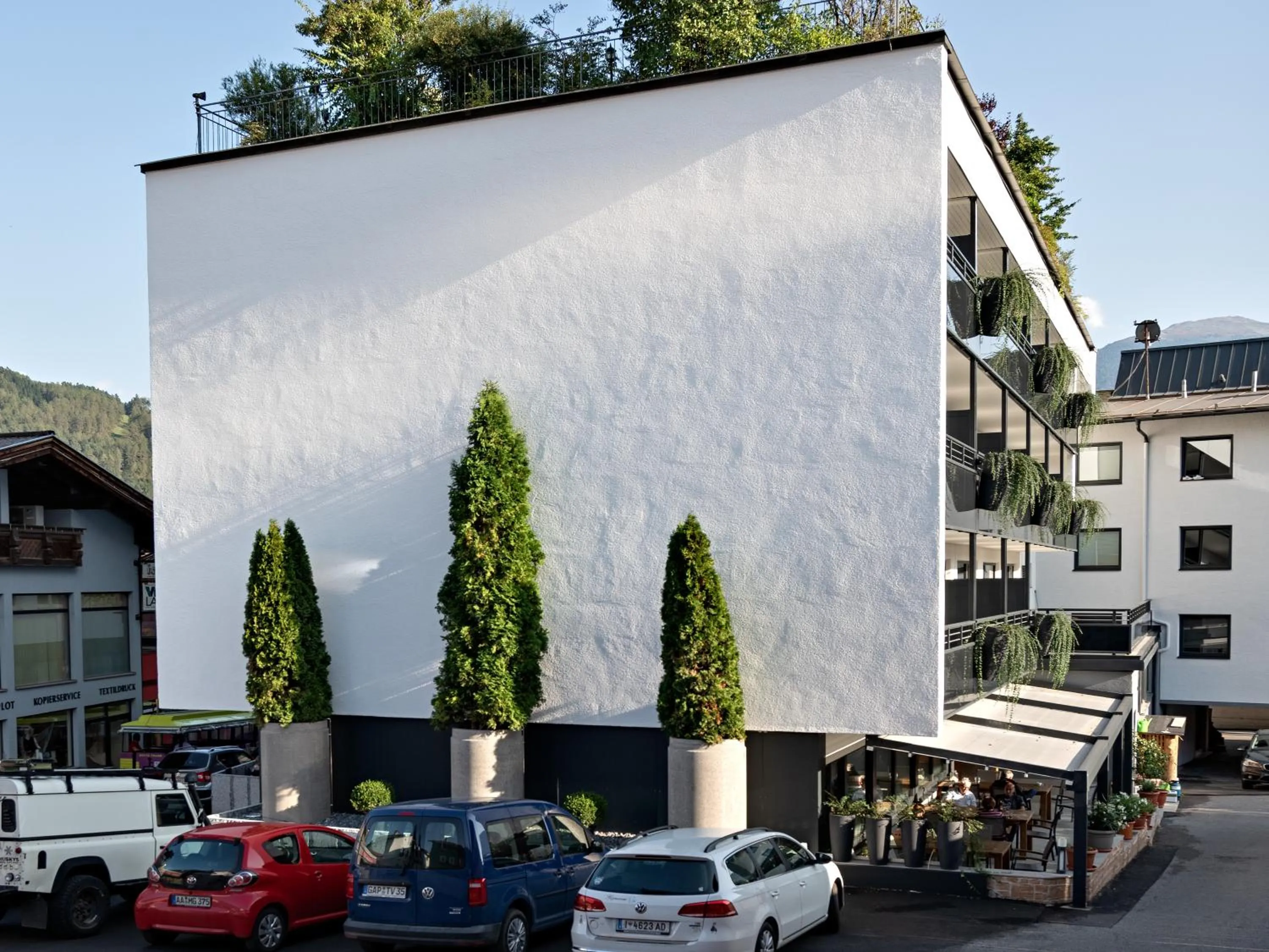 Patio in Stadthotel EGGERBRÄU