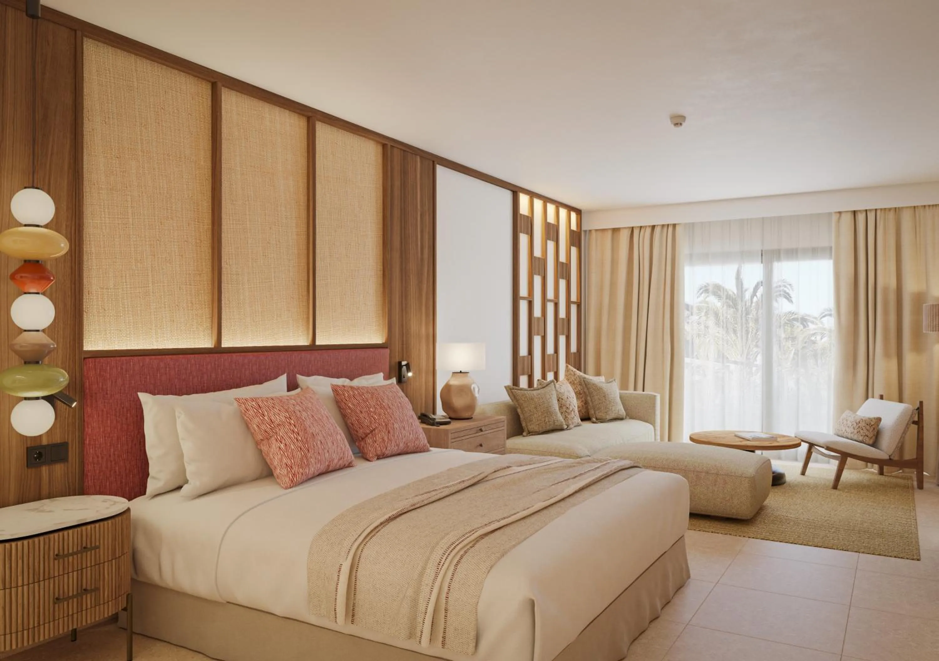 Bed in HD Beach Resort