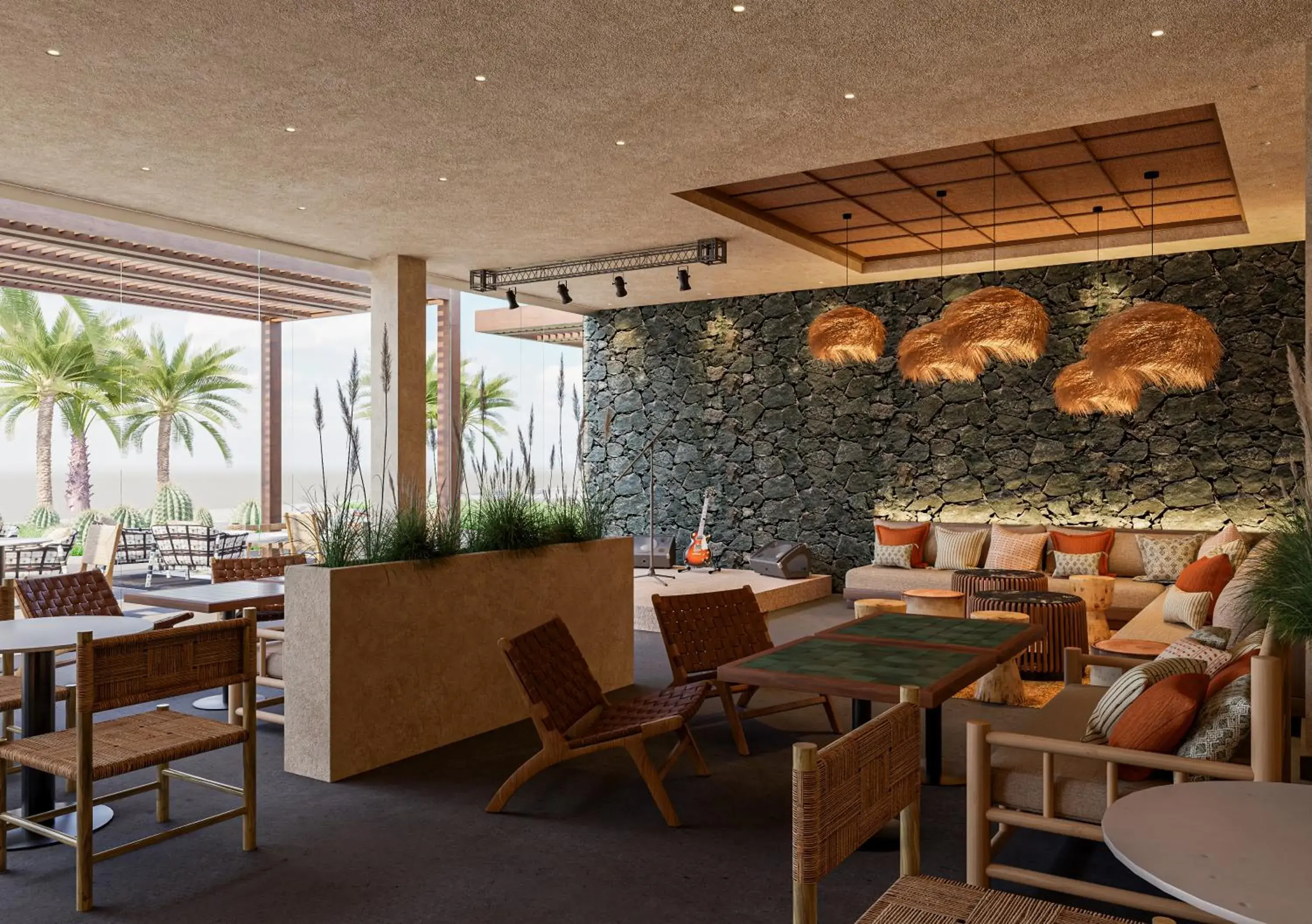 Lounge or bar in HD Beach Resort Lounge or bar in HD Beach Resort