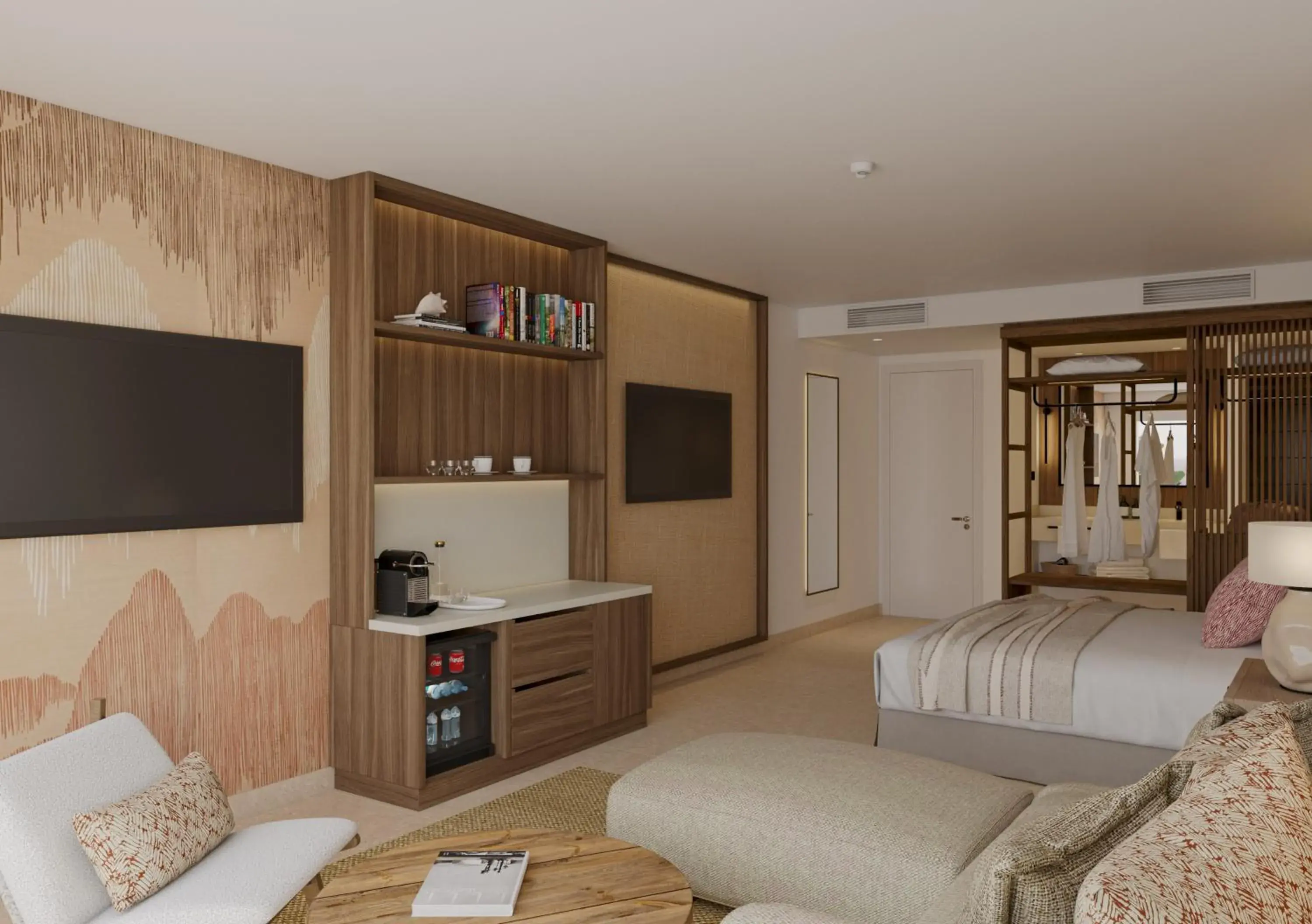 Living room in HD Beach Resort Living room in HD Beach Resort