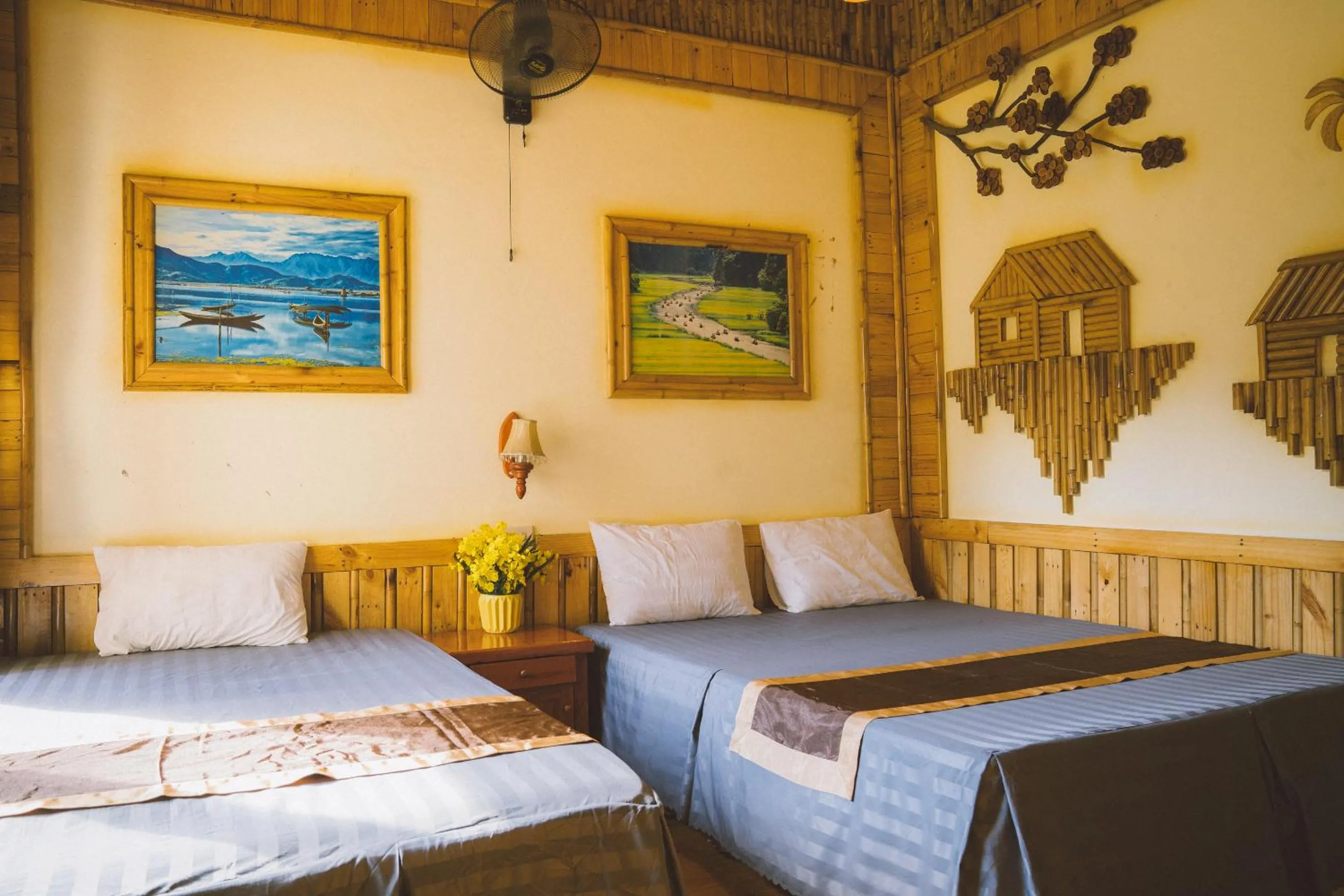 Bed in Trang An Central Homestay