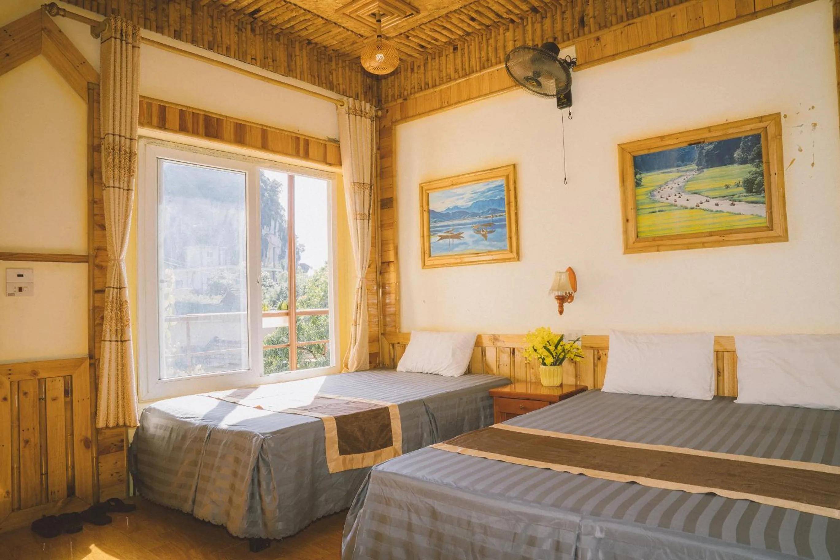 Bed in Trang An Central Homestay