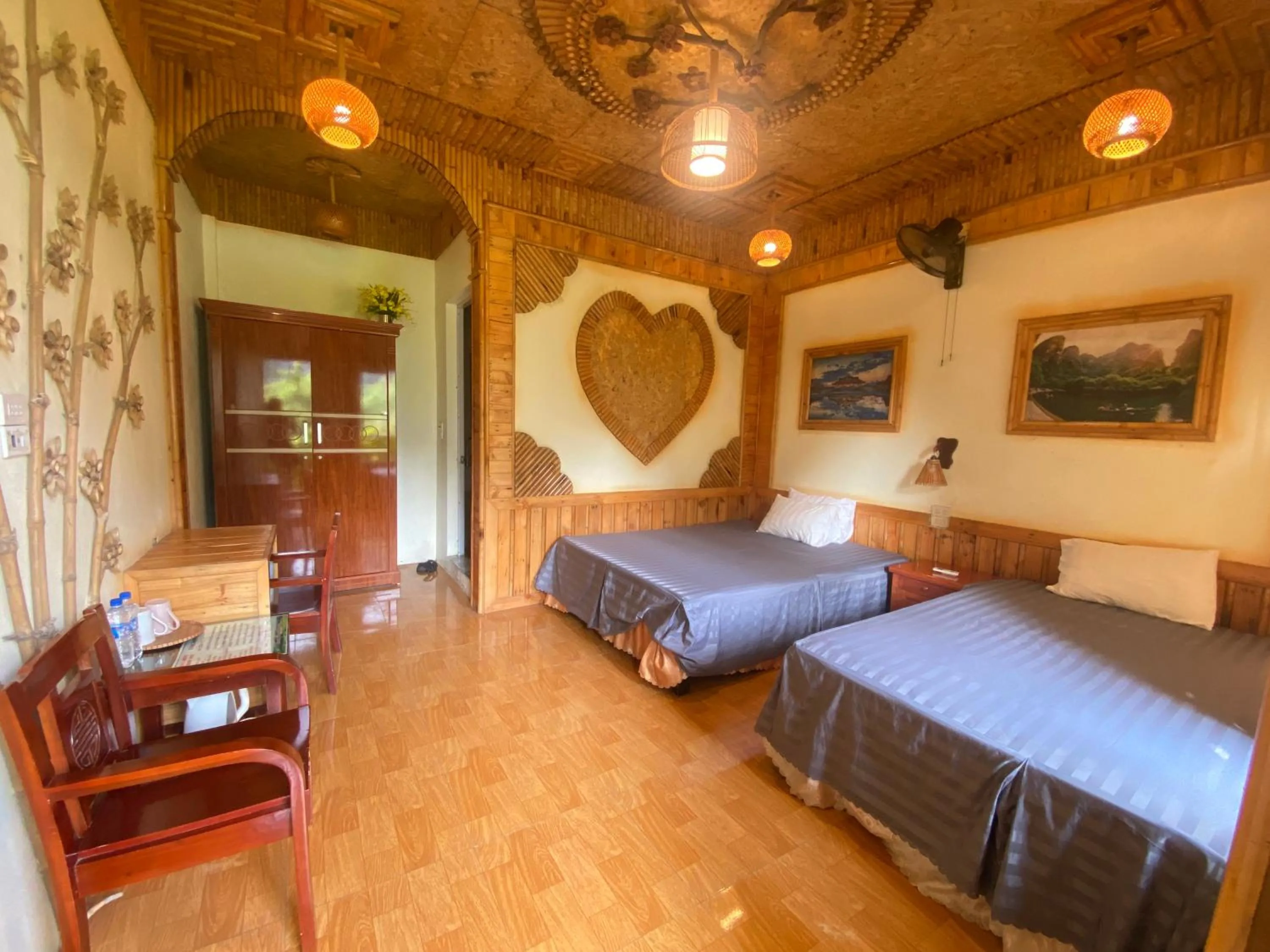 Bed in Trang An Central Homestay