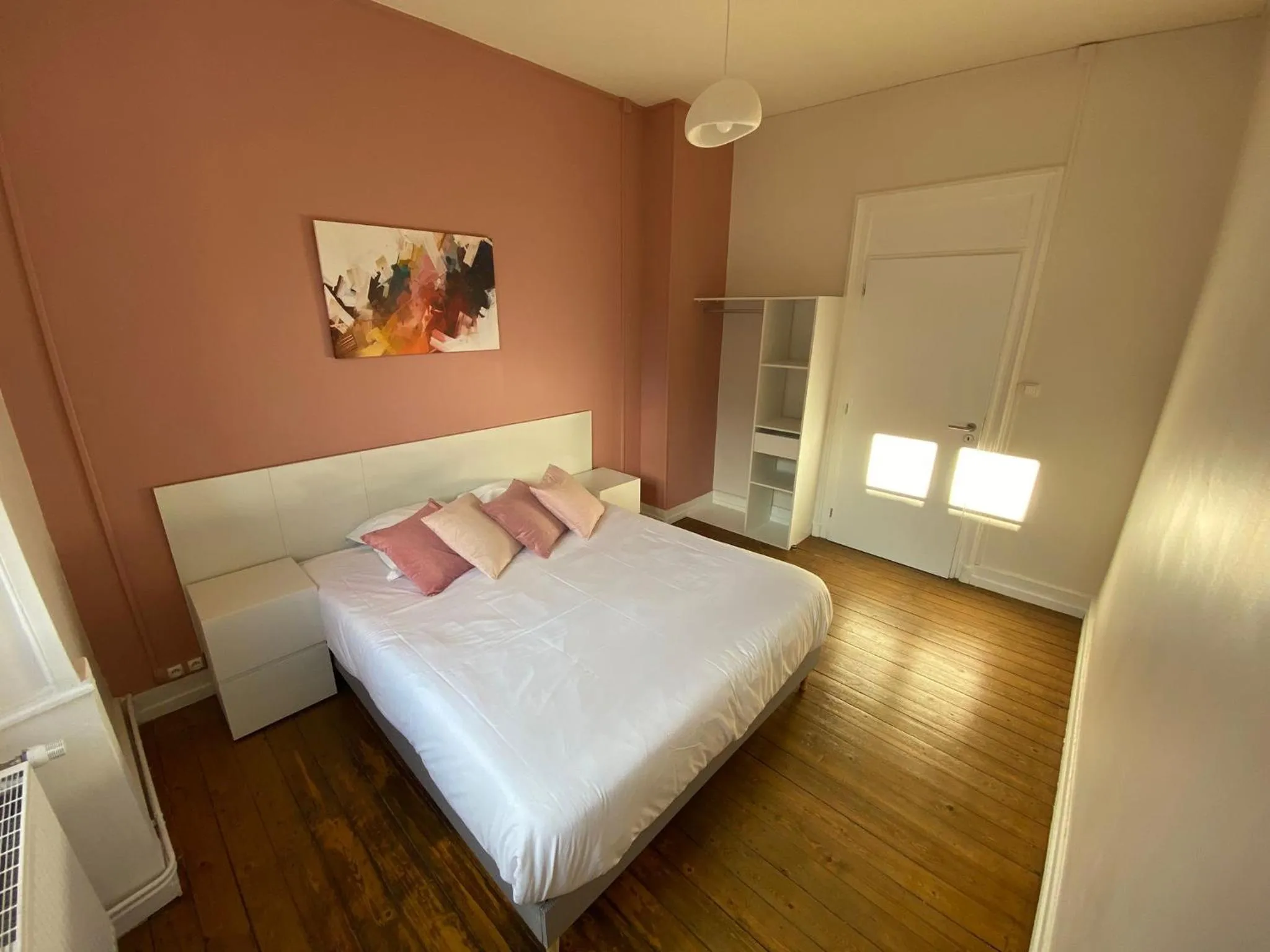 Bed in Hotel-Restaurant St-Christophe