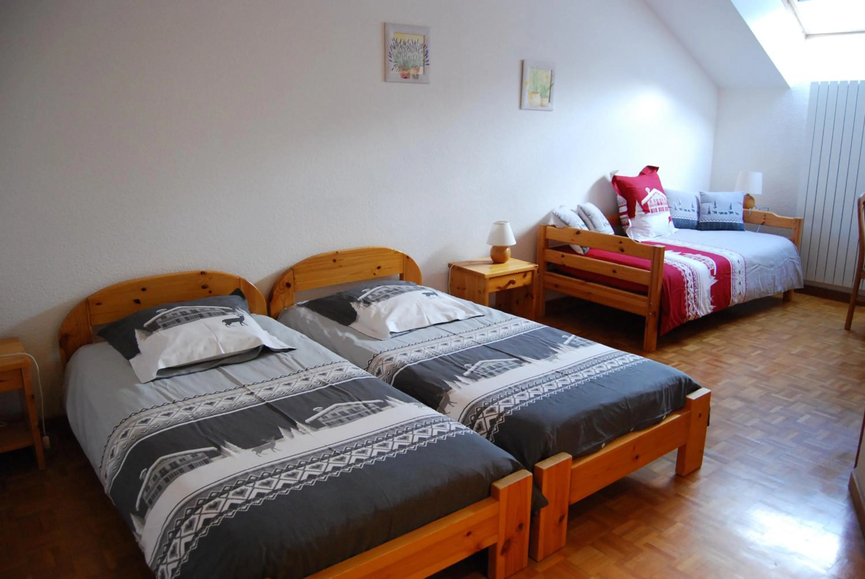 Bed in Chambre d'hôtes Kieffer Le Grand Bienfaisy