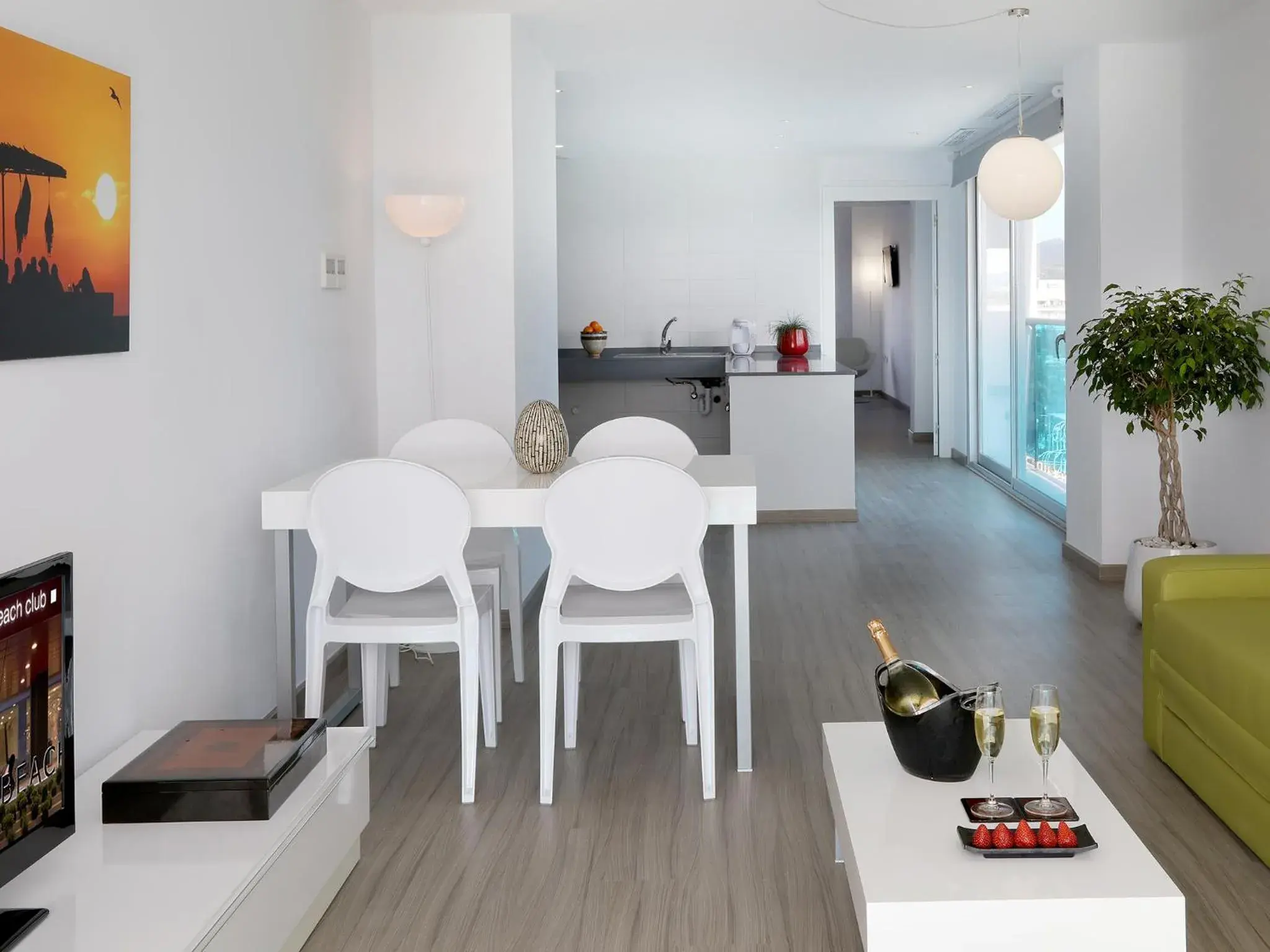 Living room in Axel Beach Ibiza - Adults Only Living room in Axel Beach Ibiza - Adults Only