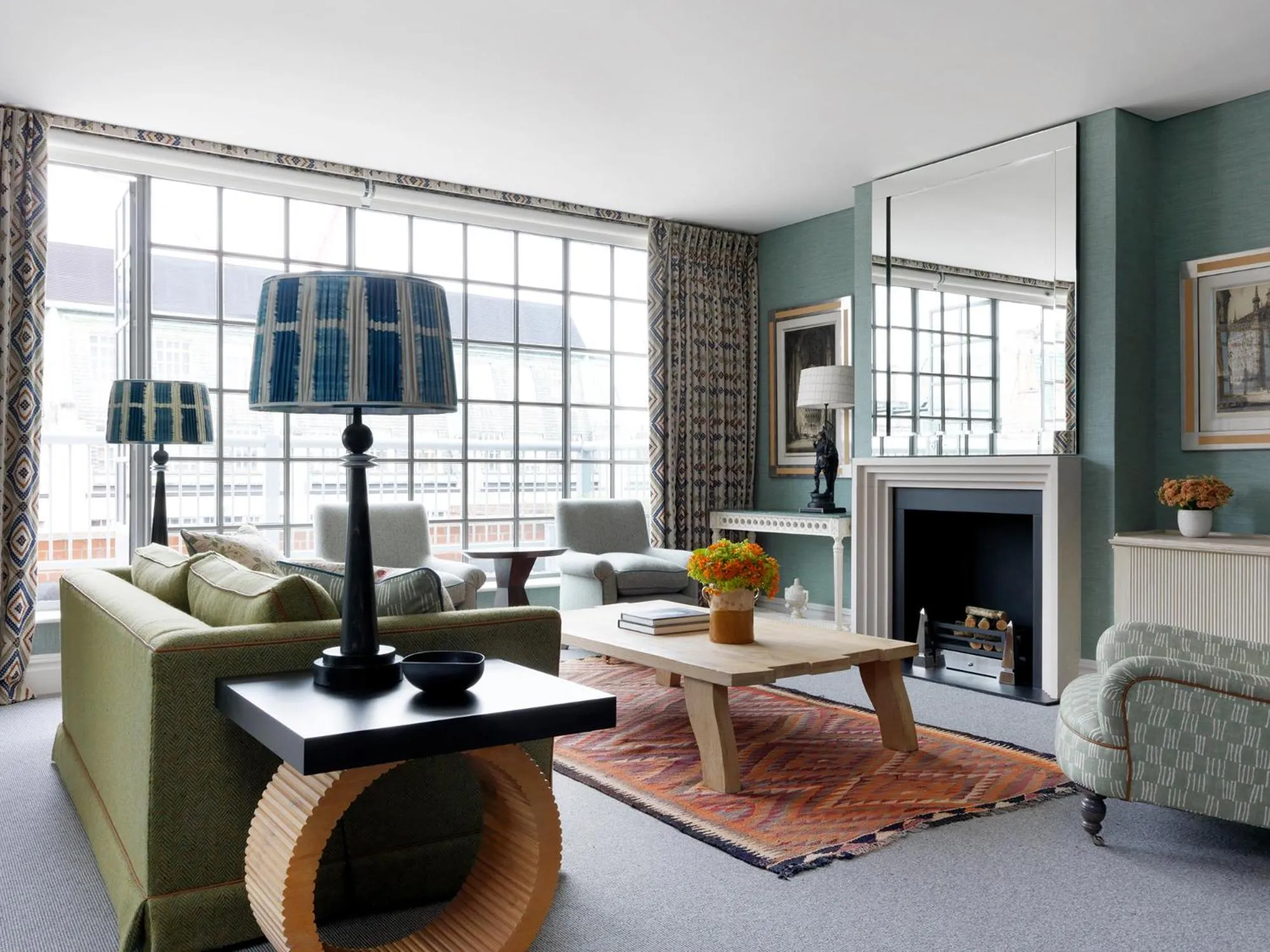 Living room in The Soho Hotel, Firmdale Hotels