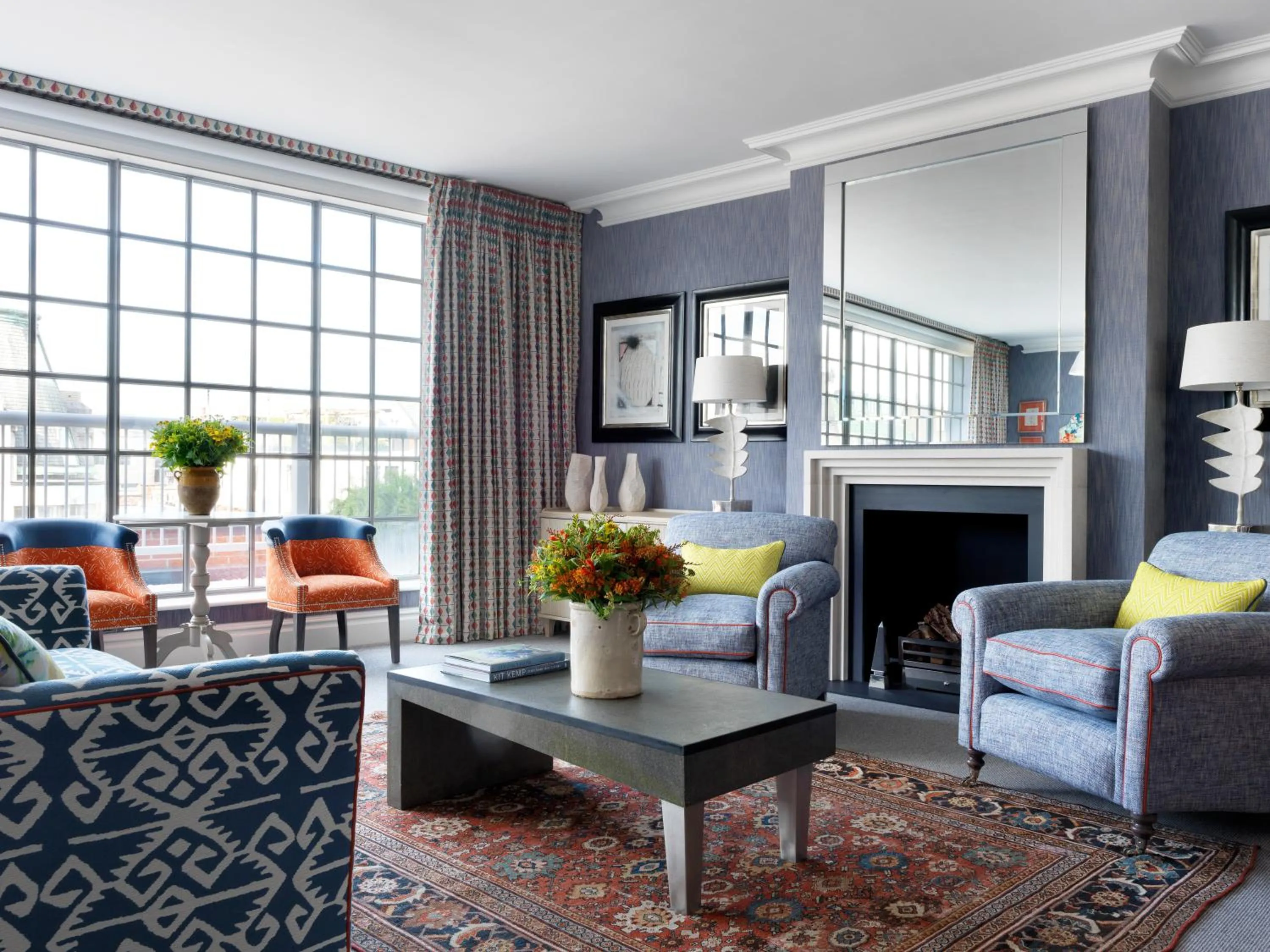 Living room in The Soho Hotel, Firmdale Hotels