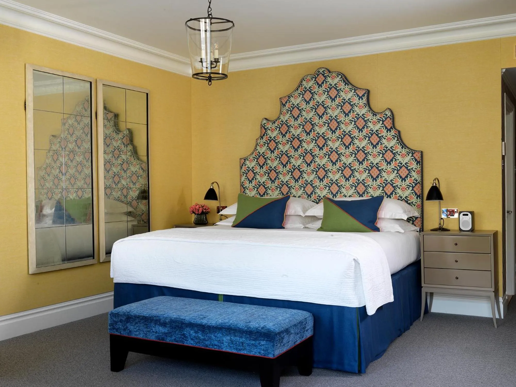 Bedroom, Bed in The Soho Hotel, Firmdale Hotels