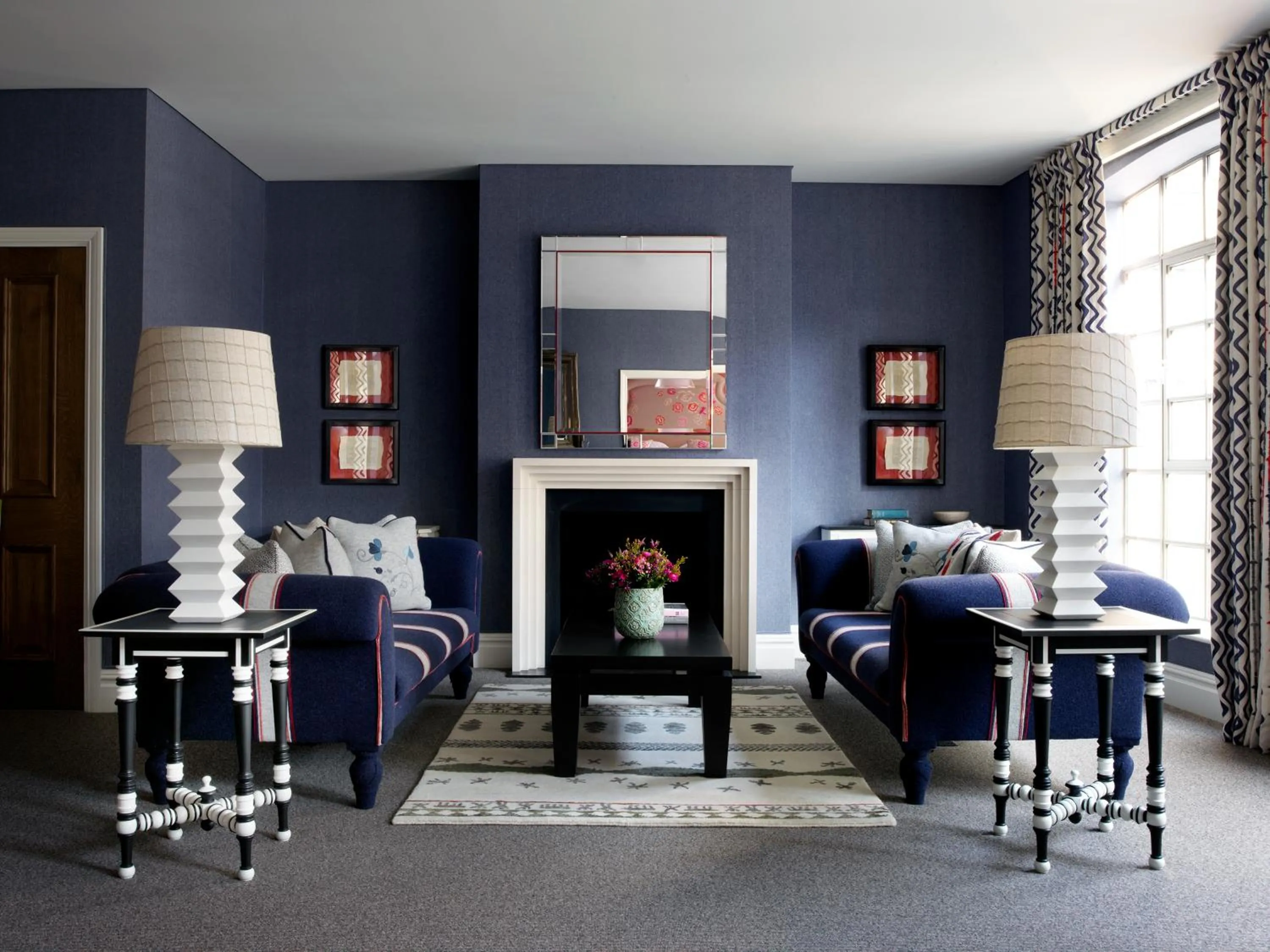 Bedroom in The Soho Hotel, Firmdale Hotels