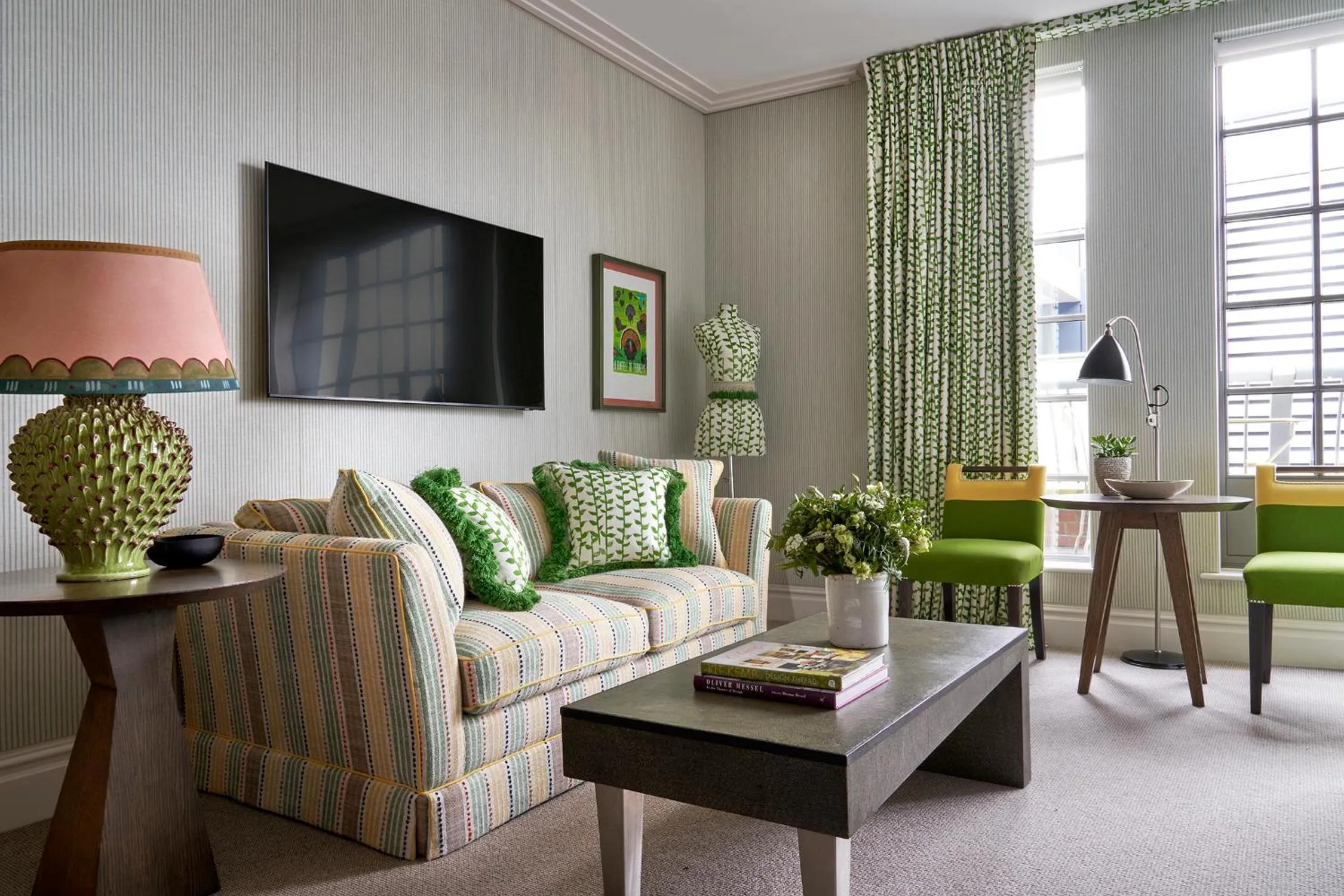 Bedroom in The Soho Hotel, Firmdale Hotels