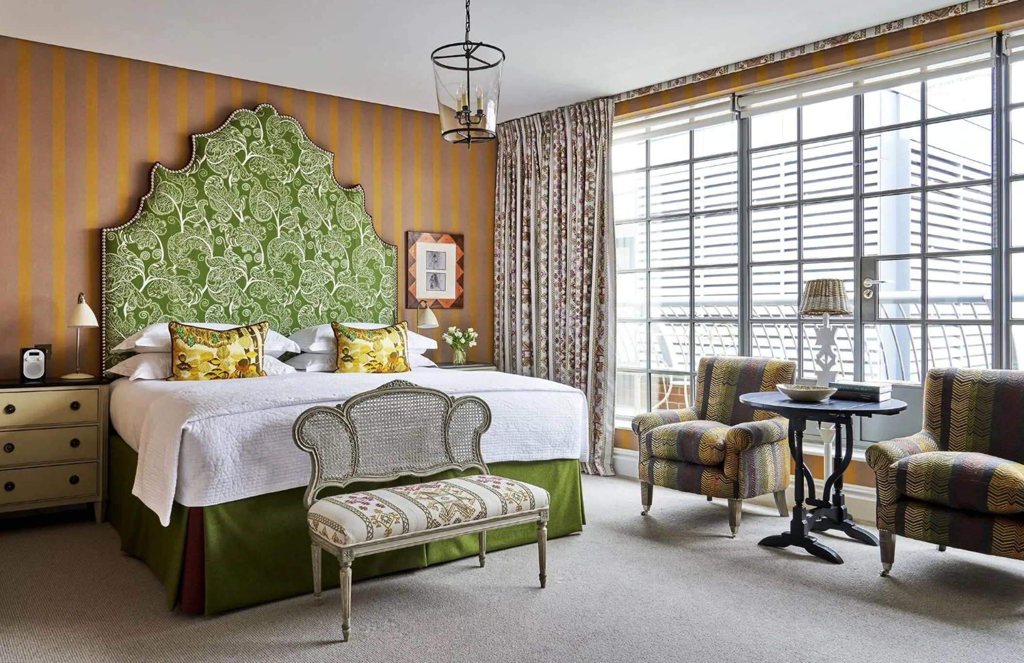 Bedroom, Bed in The Soho Hotel, Firmdale Hotels