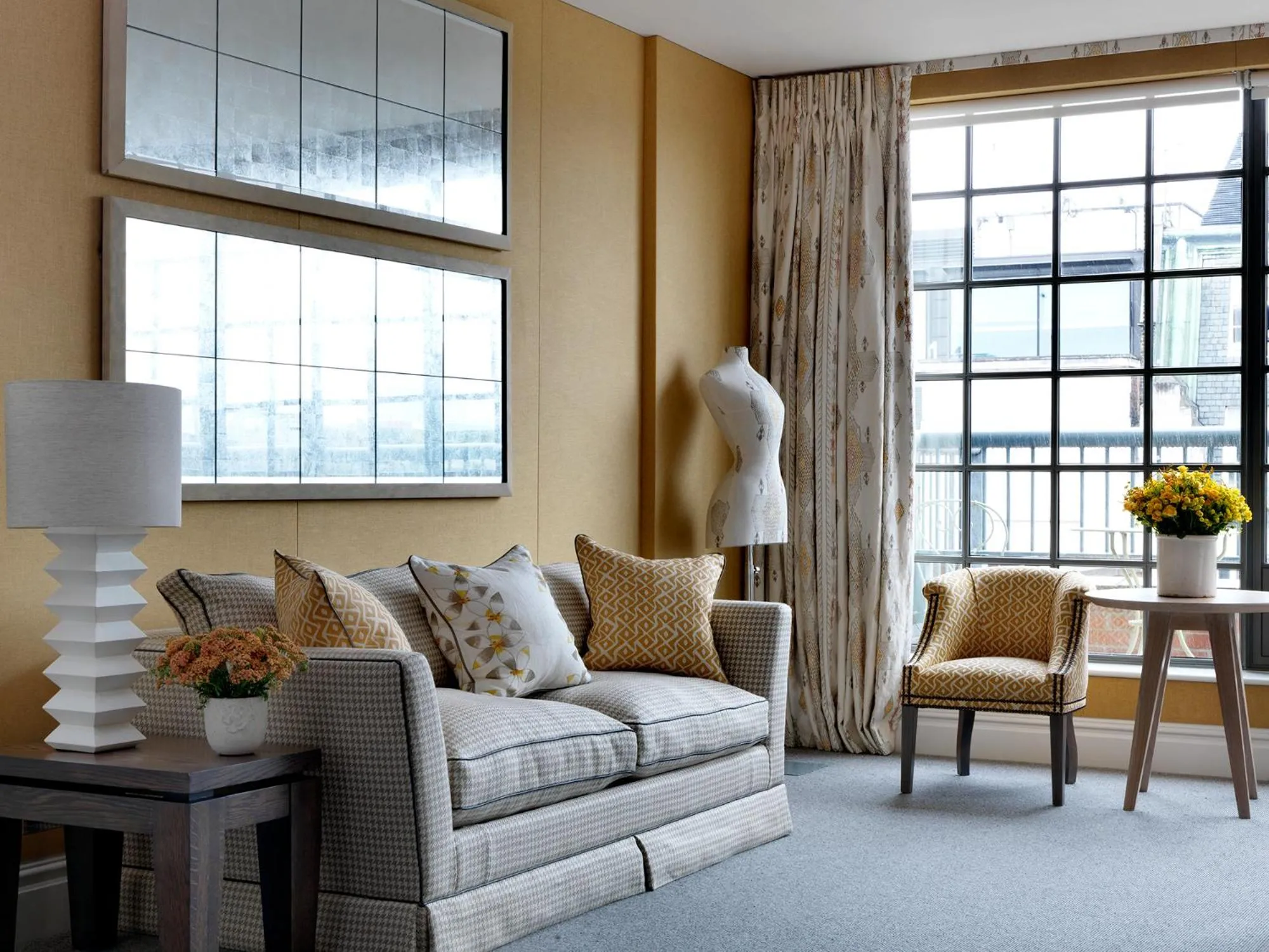 Seating area in The Soho Hotel, Firmdale Hotels