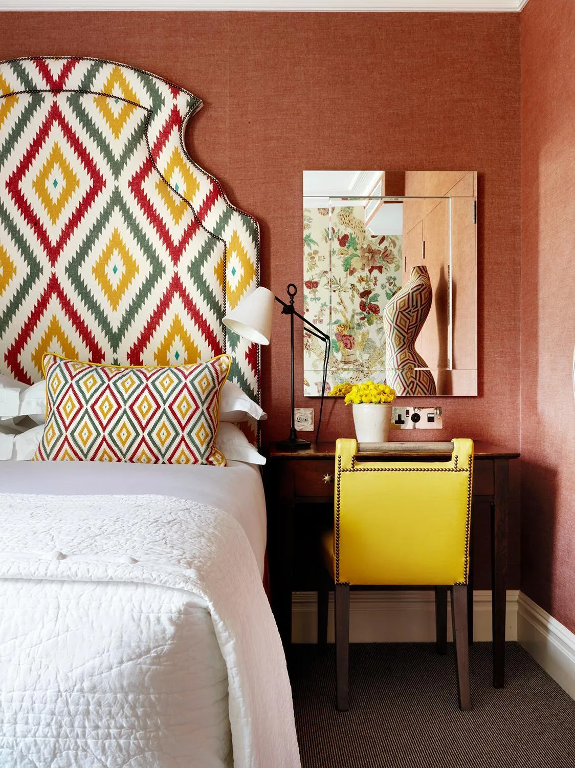 Bedroom, Bed in Knightsbridge Hotel, Firmdale Hotels