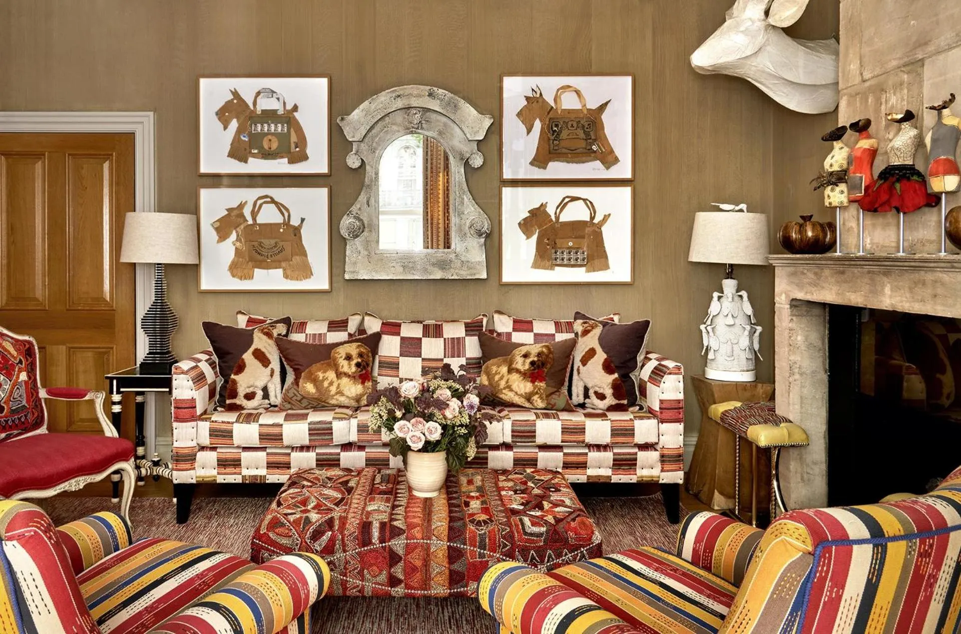 Seating area in Knightsbridge Hotel, Firmdale Hotels