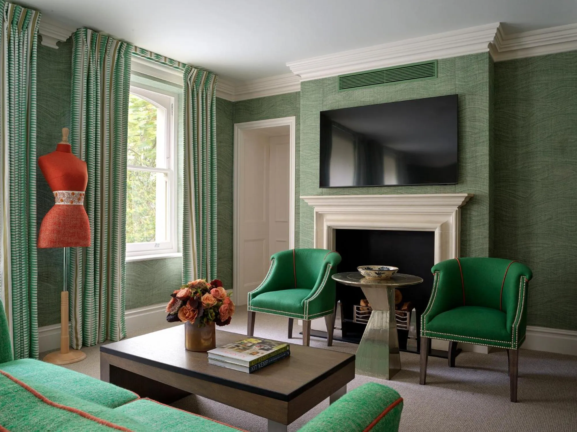 Seating area in Knightsbridge Hotel, Firmdale Hotels