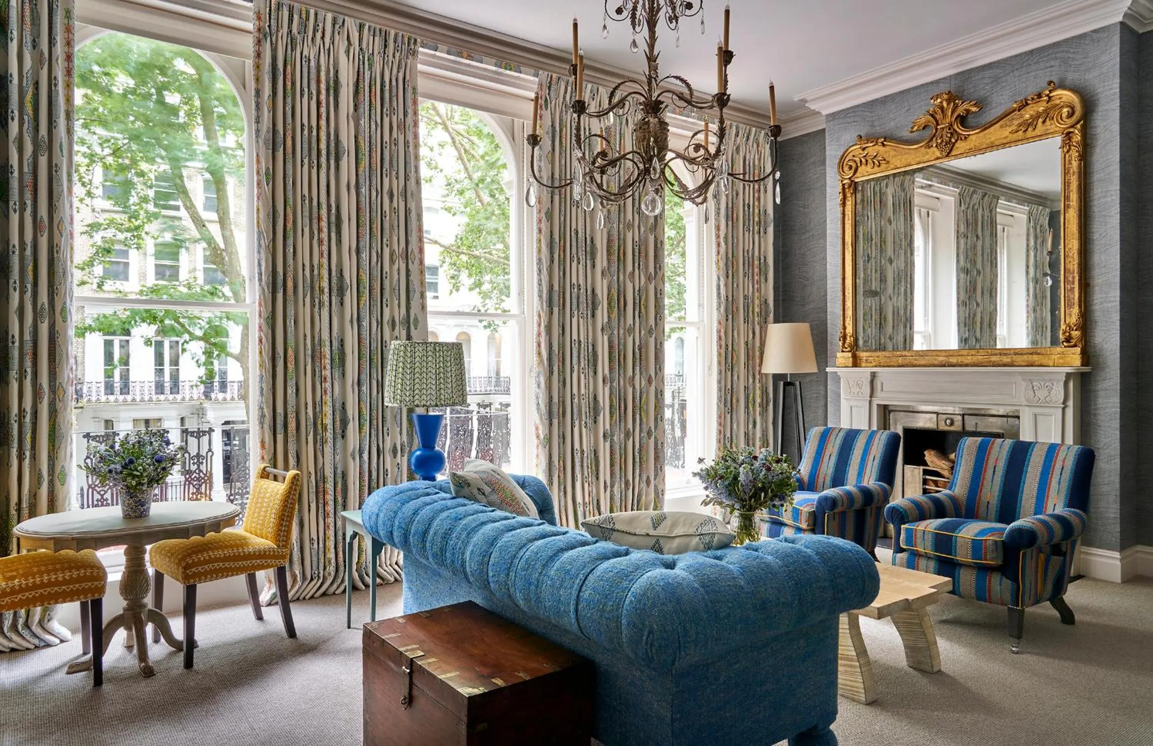 Seating area in Knightsbridge Hotel, Firmdale Hotels