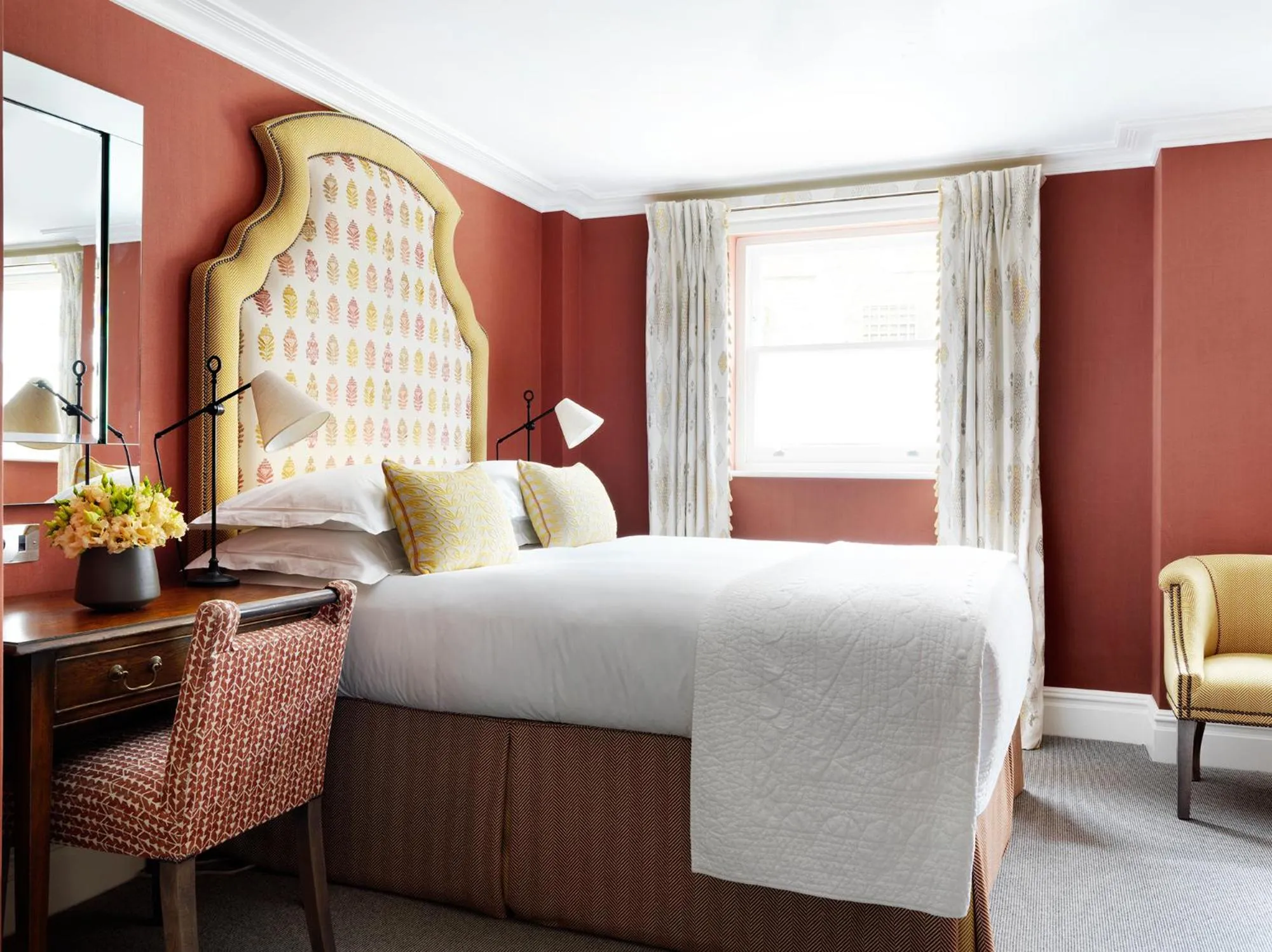 Bedroom, Bed in Knightsbridge Hotel, Firmdale Hotels