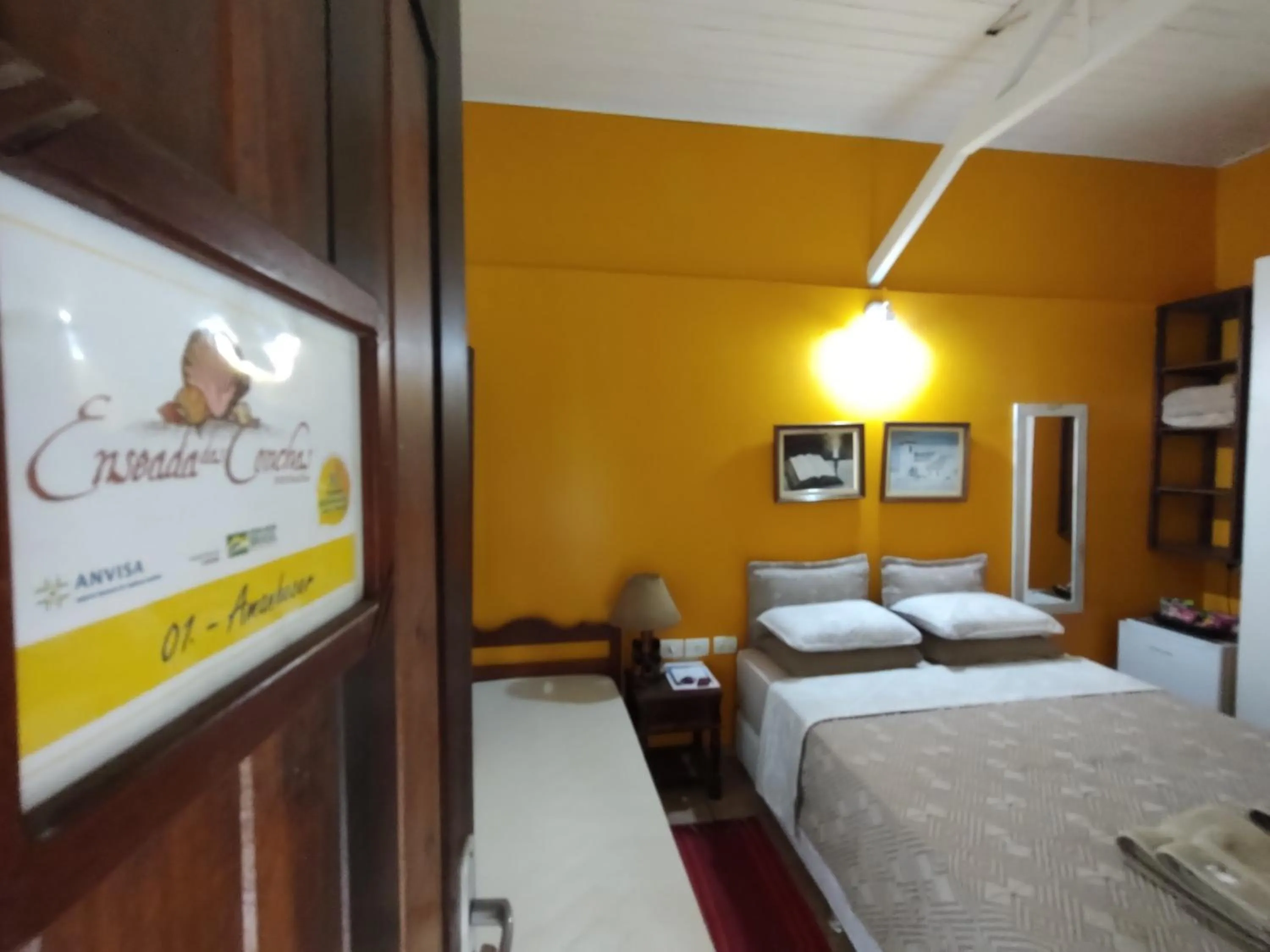 Bed in Pousada Enseada das Conchas