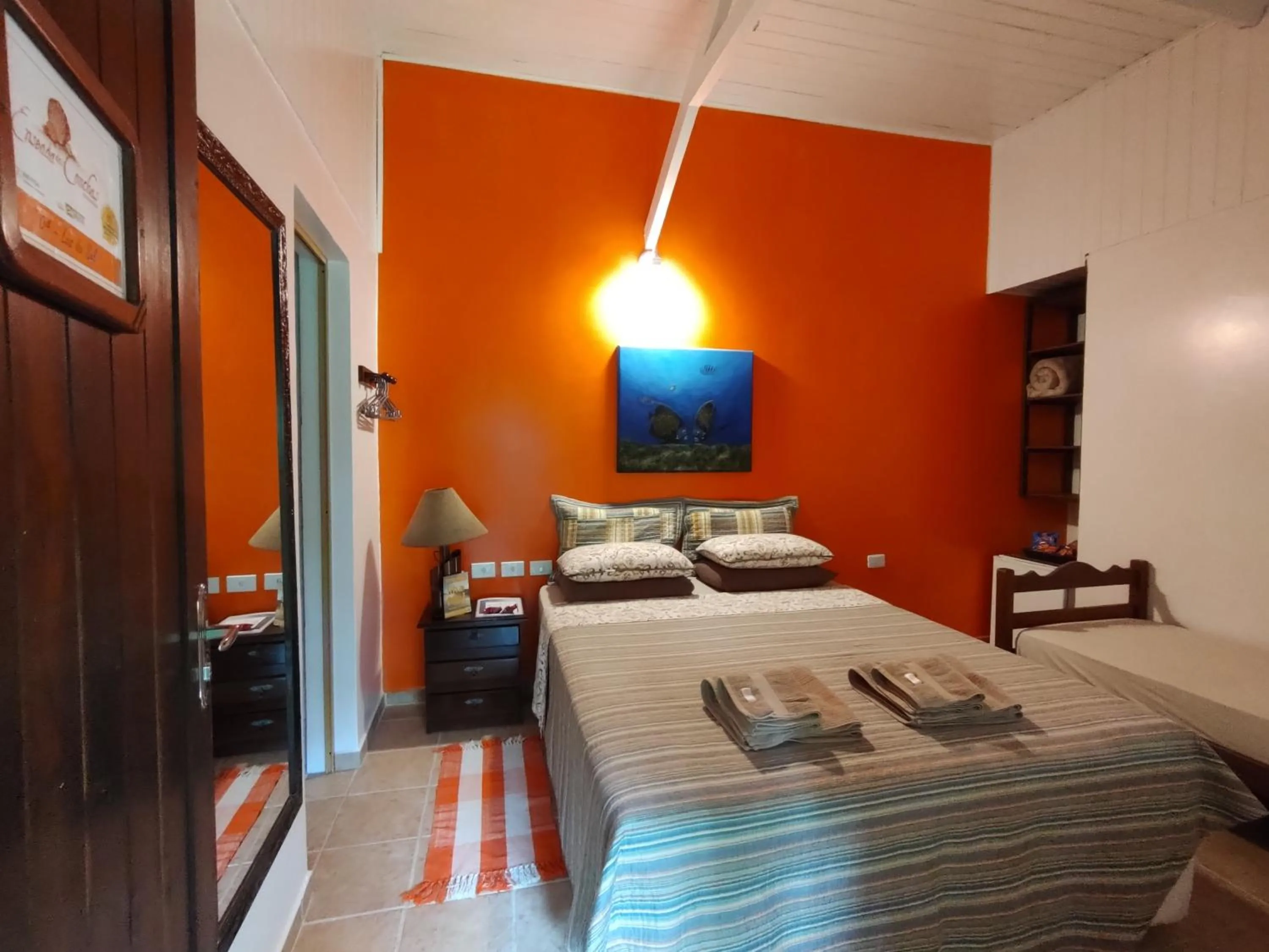 Bed in Pousada Enseada das Conchas