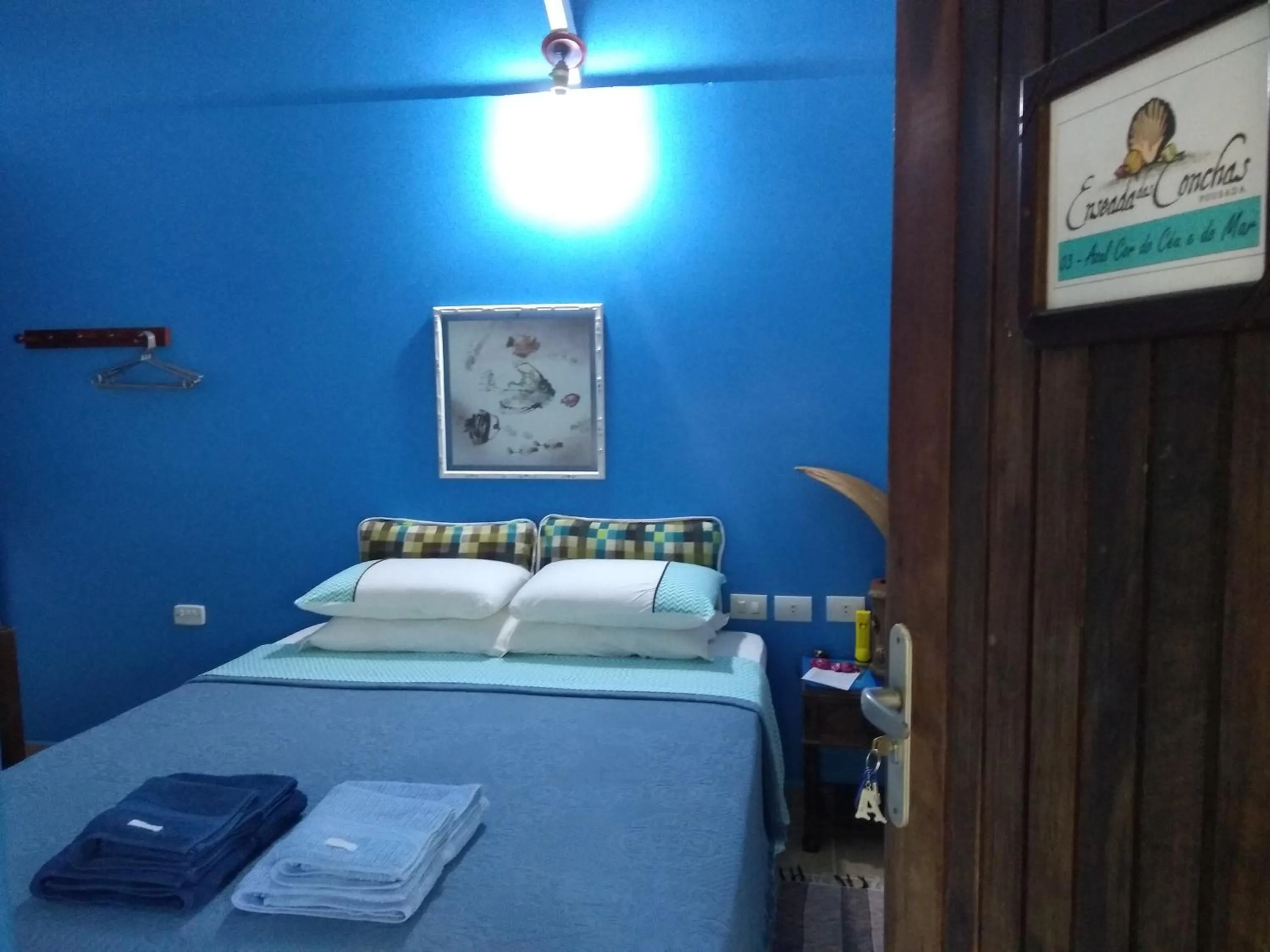 Bed in Pousada Enseada das Conchas