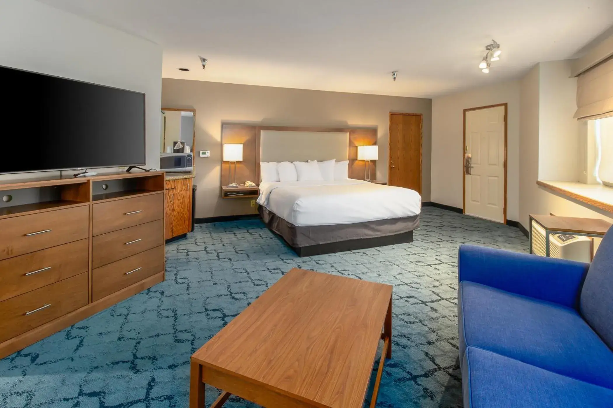 Bed in Red Lion Templin's Hotel on the River Bed in Red Lion Templin's Hotel on the River