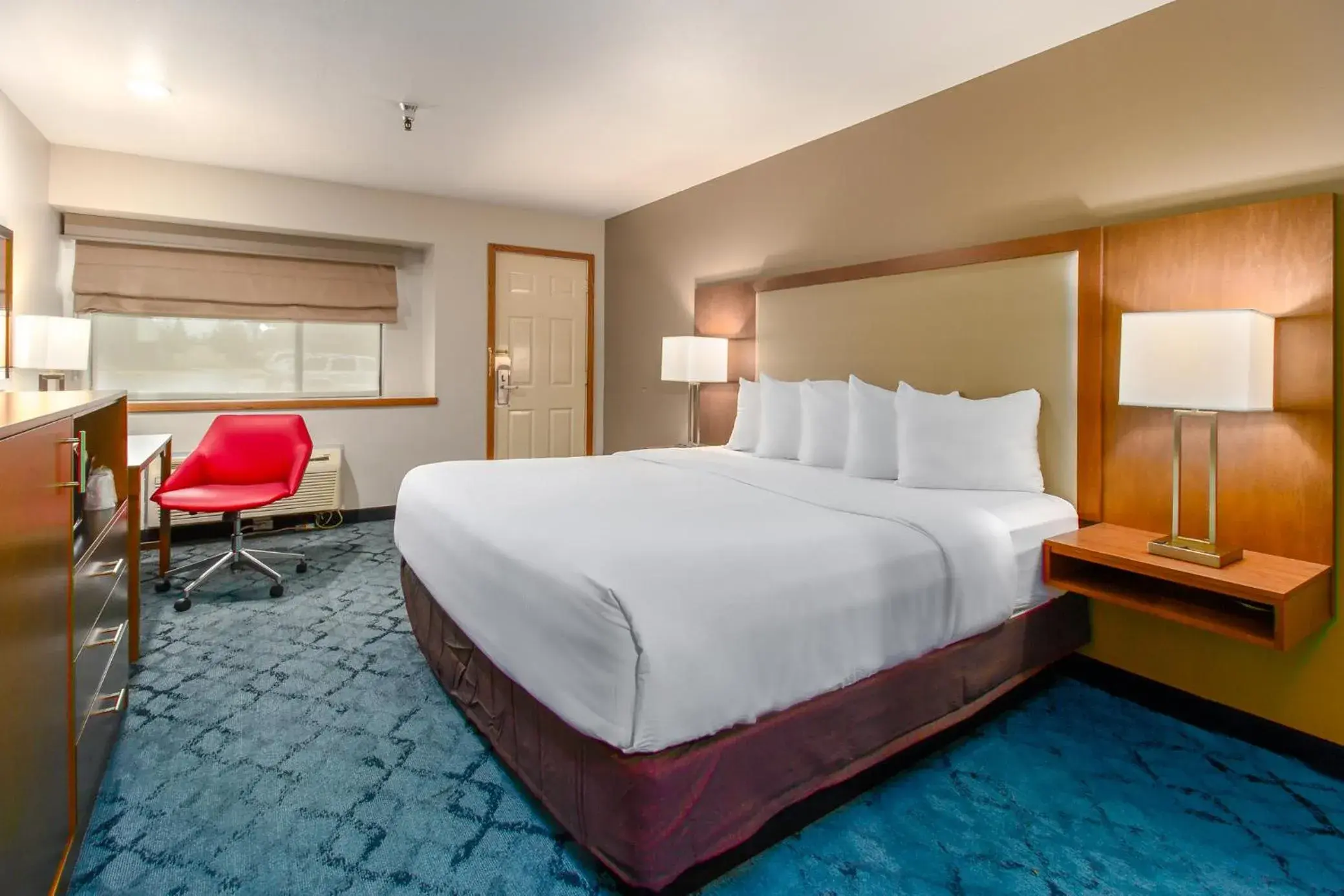 Bed in Red Lion Templin's Hotel on the River Bed in Red Lion Templin's Hotel on the River