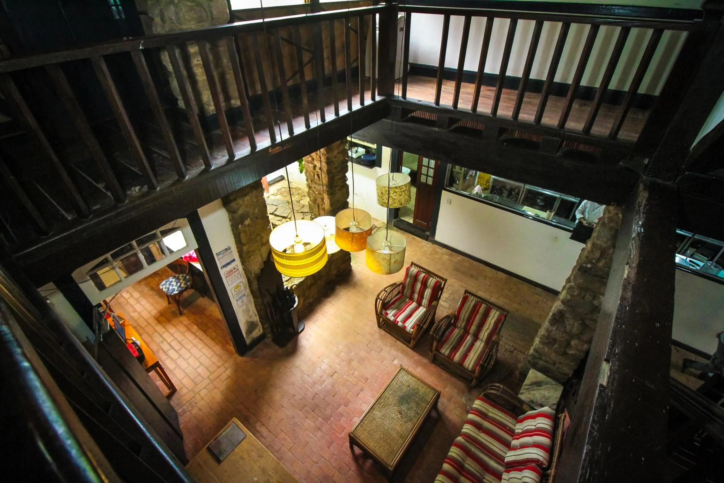 Seating area in Pousada Bartholomeu