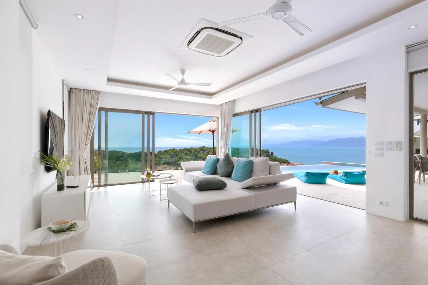 Living room in Samui Bayside Luxury Villas