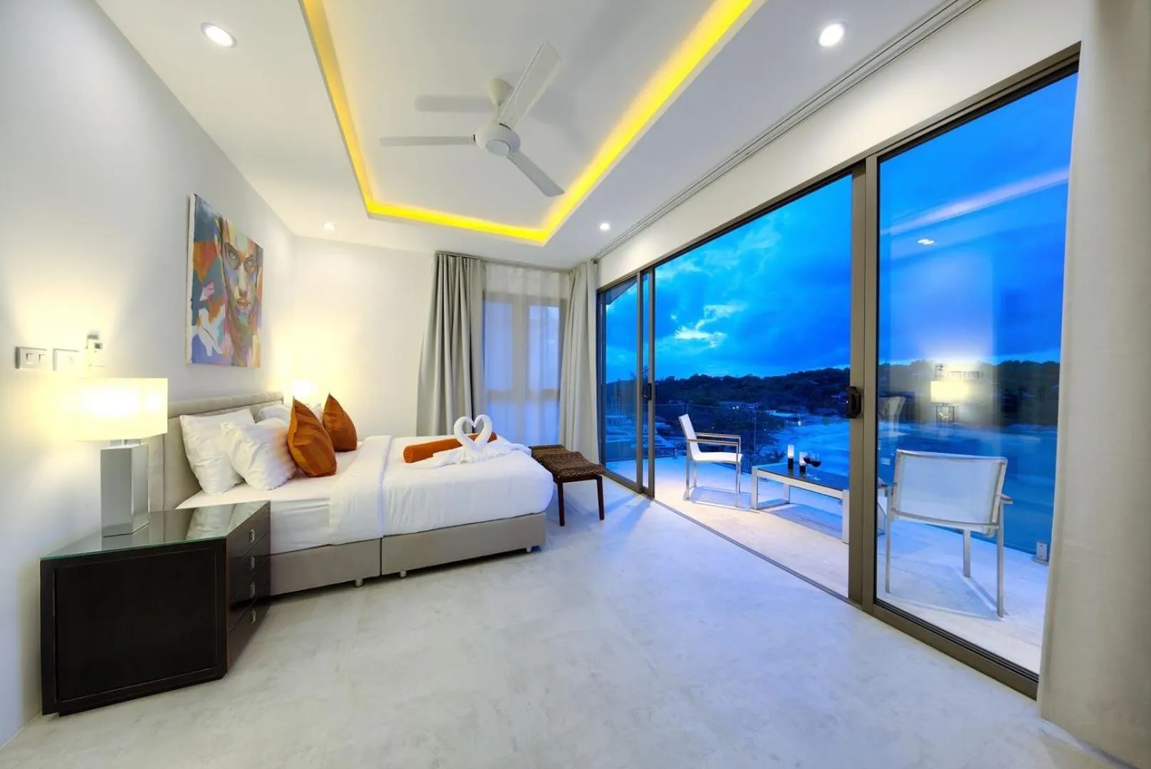 Balcony/Terrace, Bed in Samui Bayside Luxury Villas