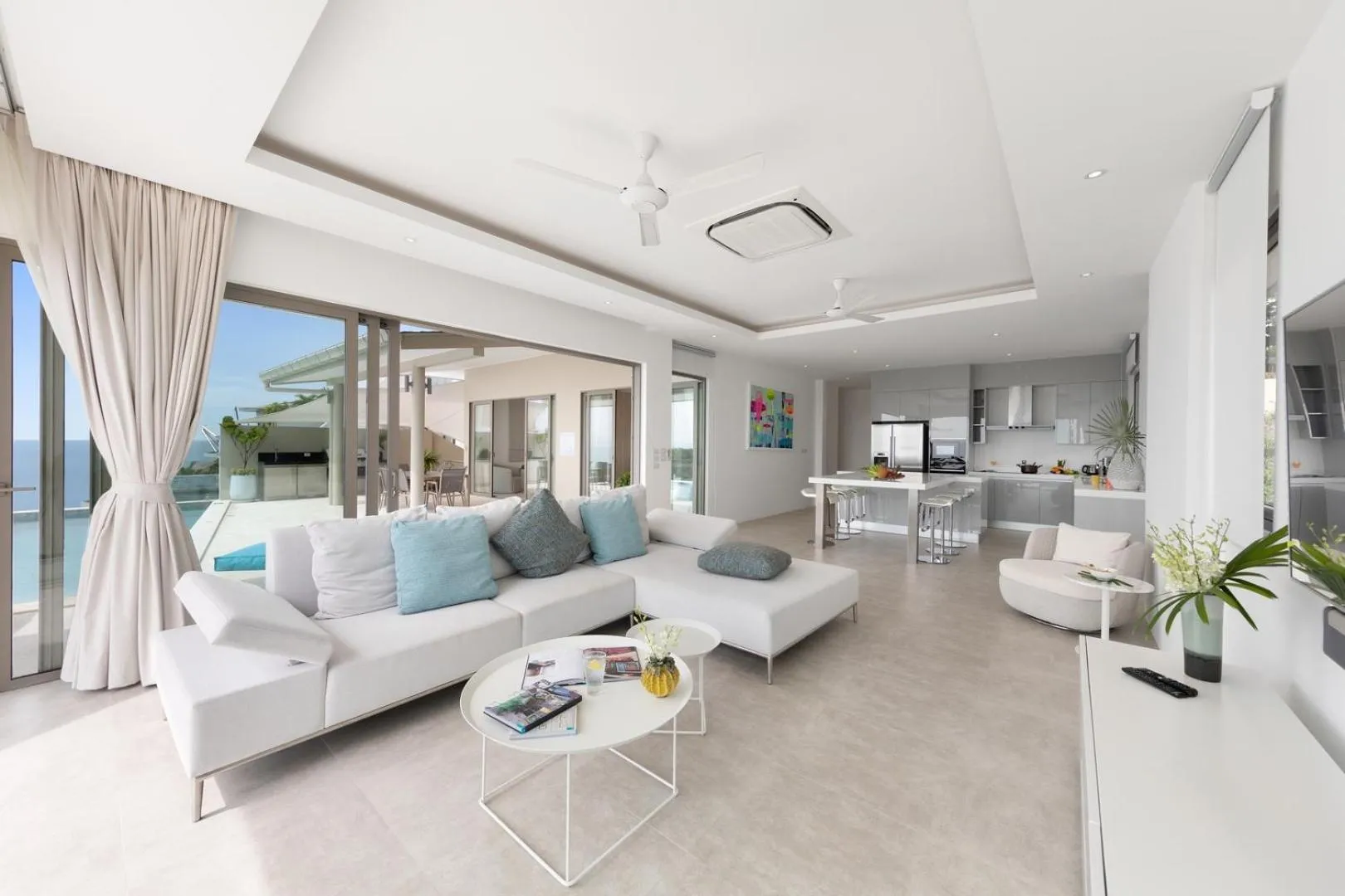 Living room in Samui Bayside Luxury Villas