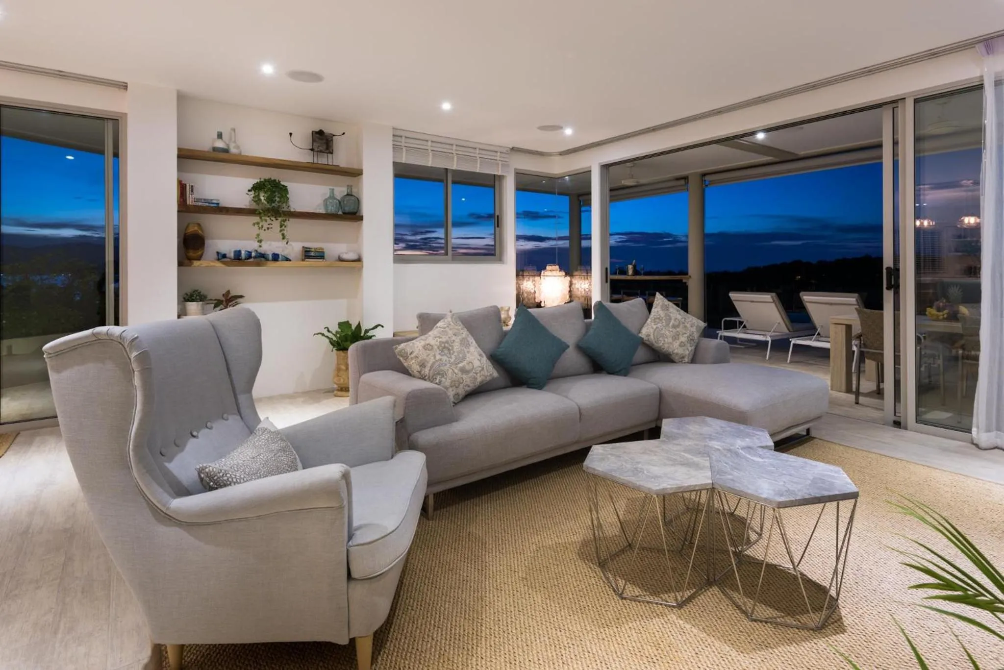 Living room in Samui Bayside Luxury Villas