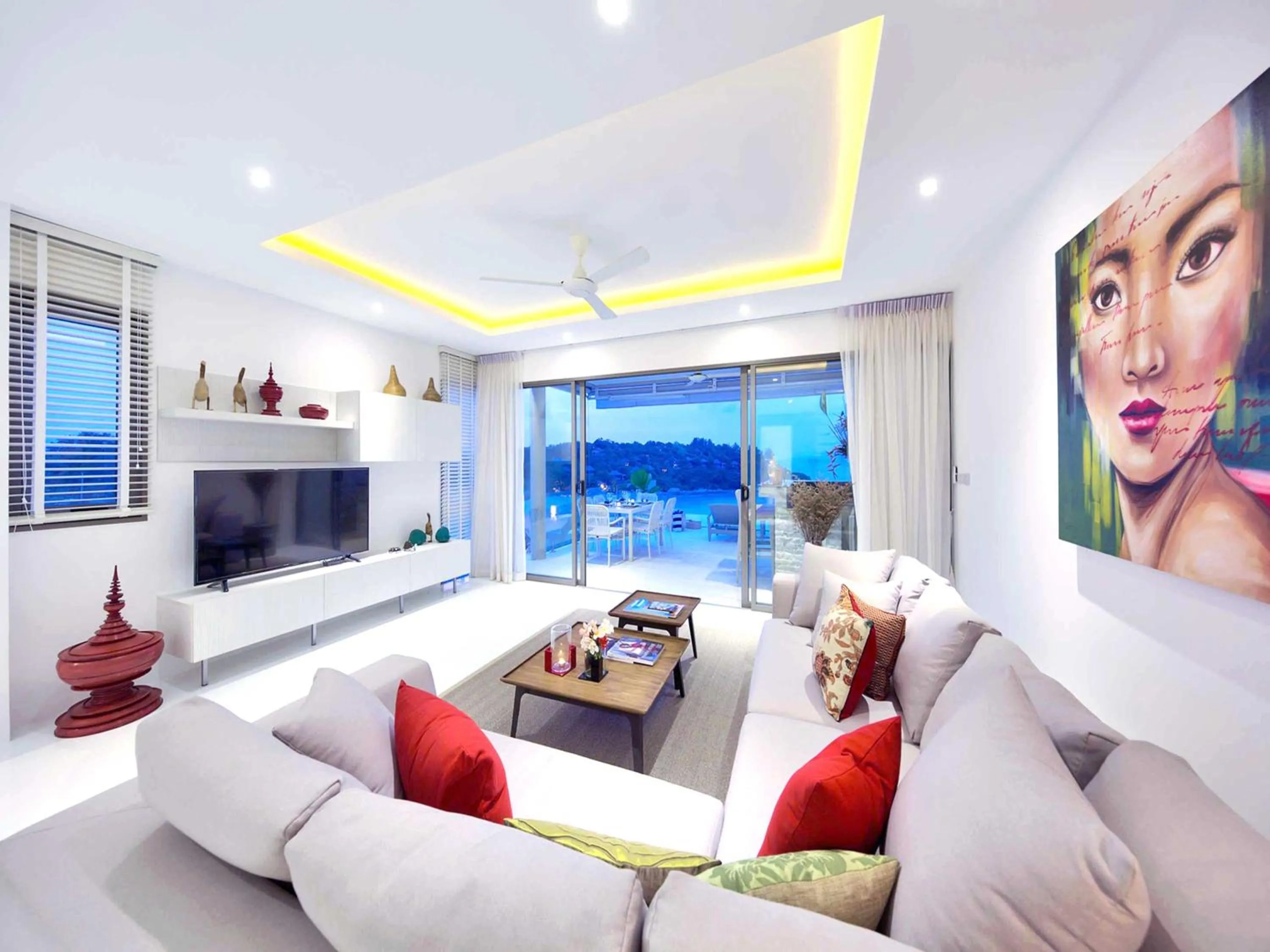 Living room in Samui Bayside Luxury Villas