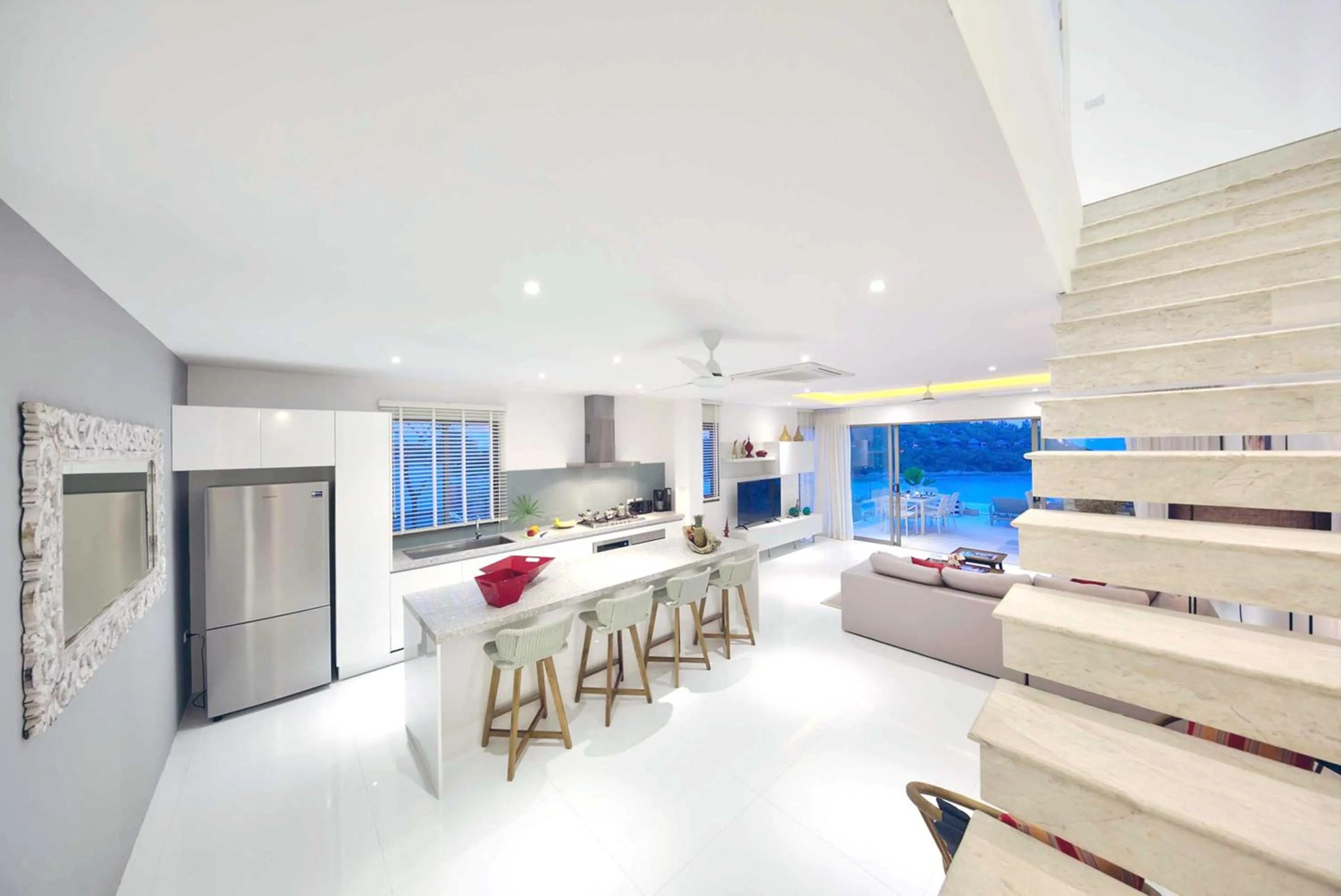 Kitchen or kitchenette in Samui Bayside Luxury Villas