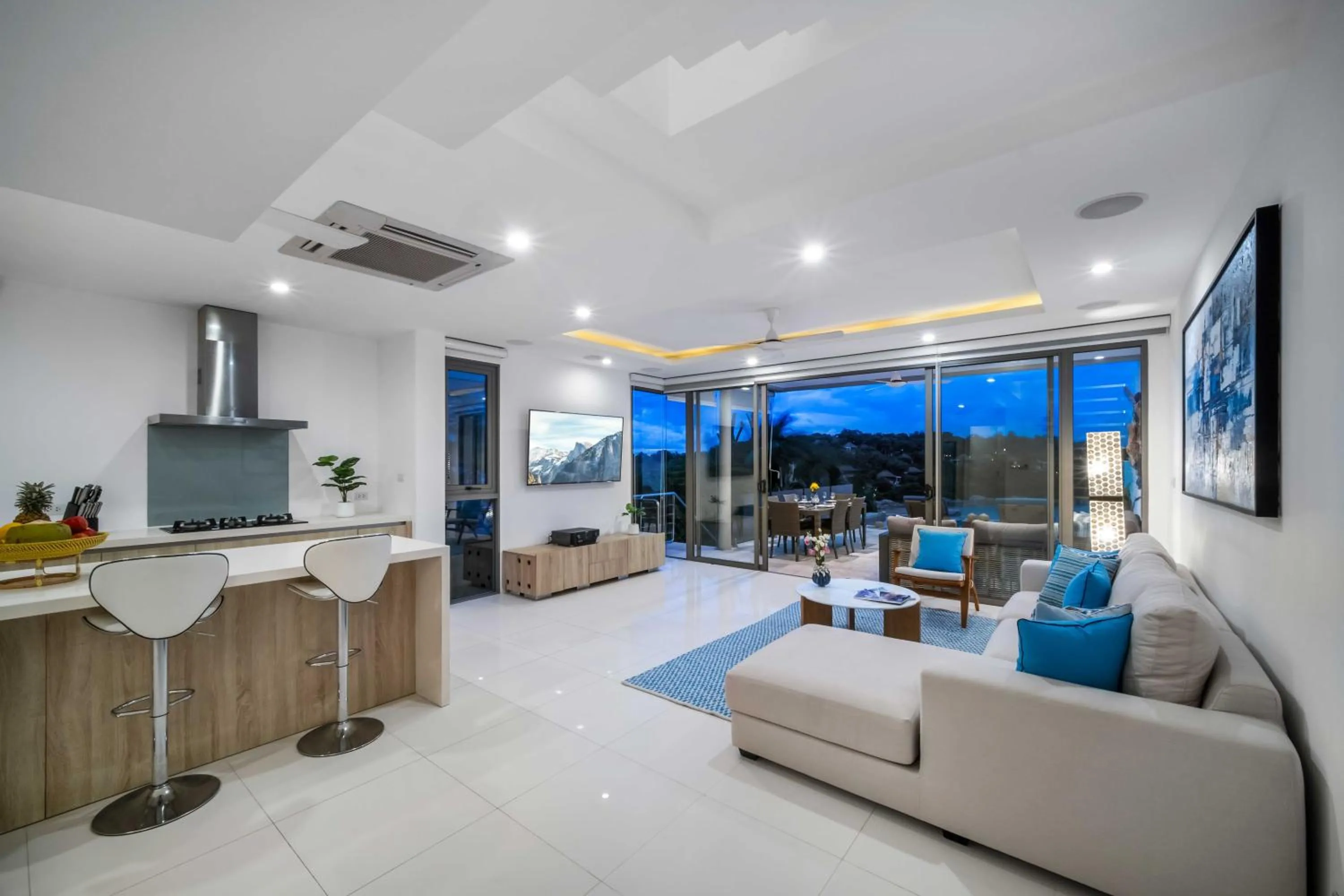 Living room in Samui Bayside Luxury Villas