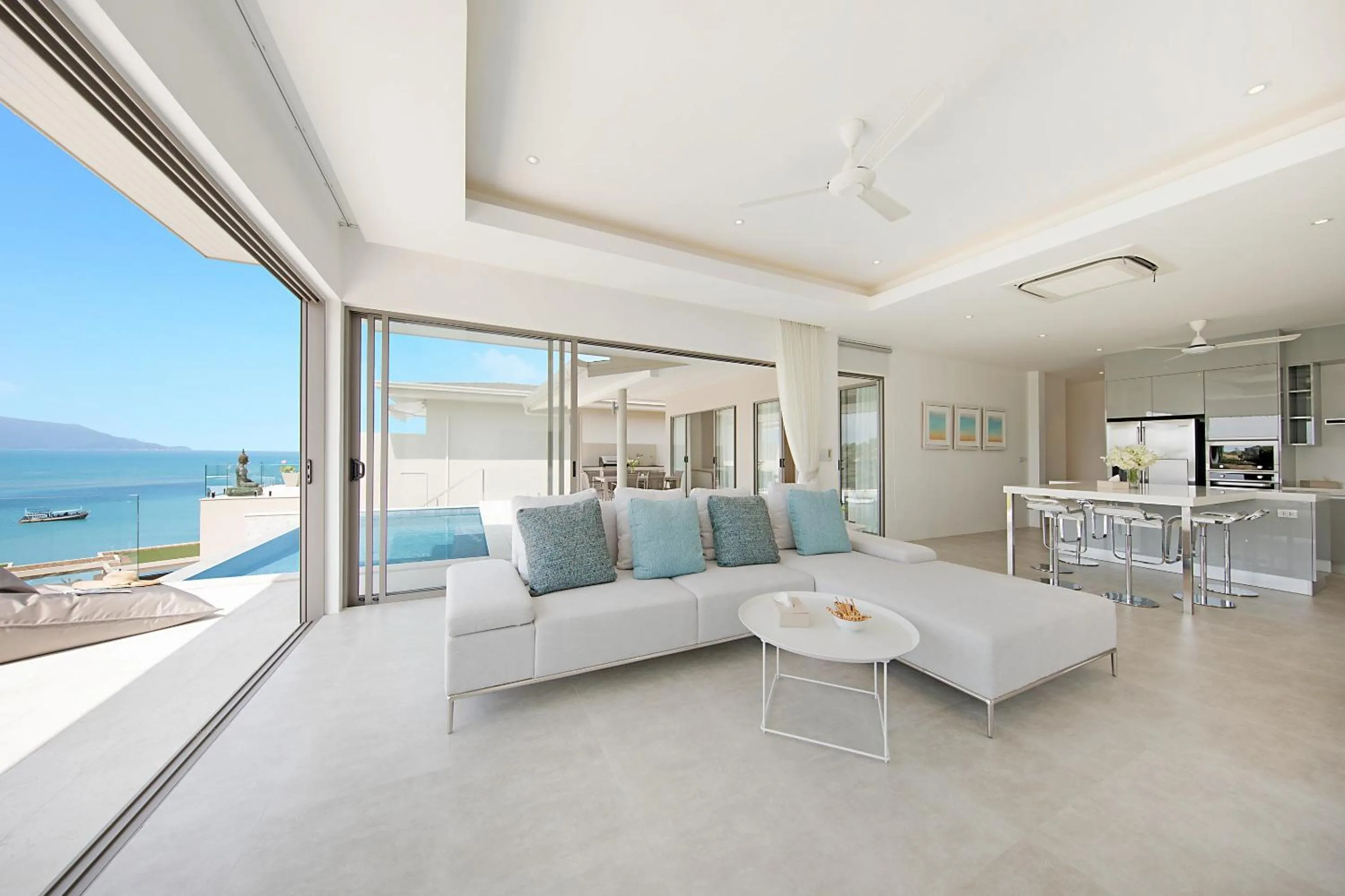 Living room in Samui Bayside Luxury Villas