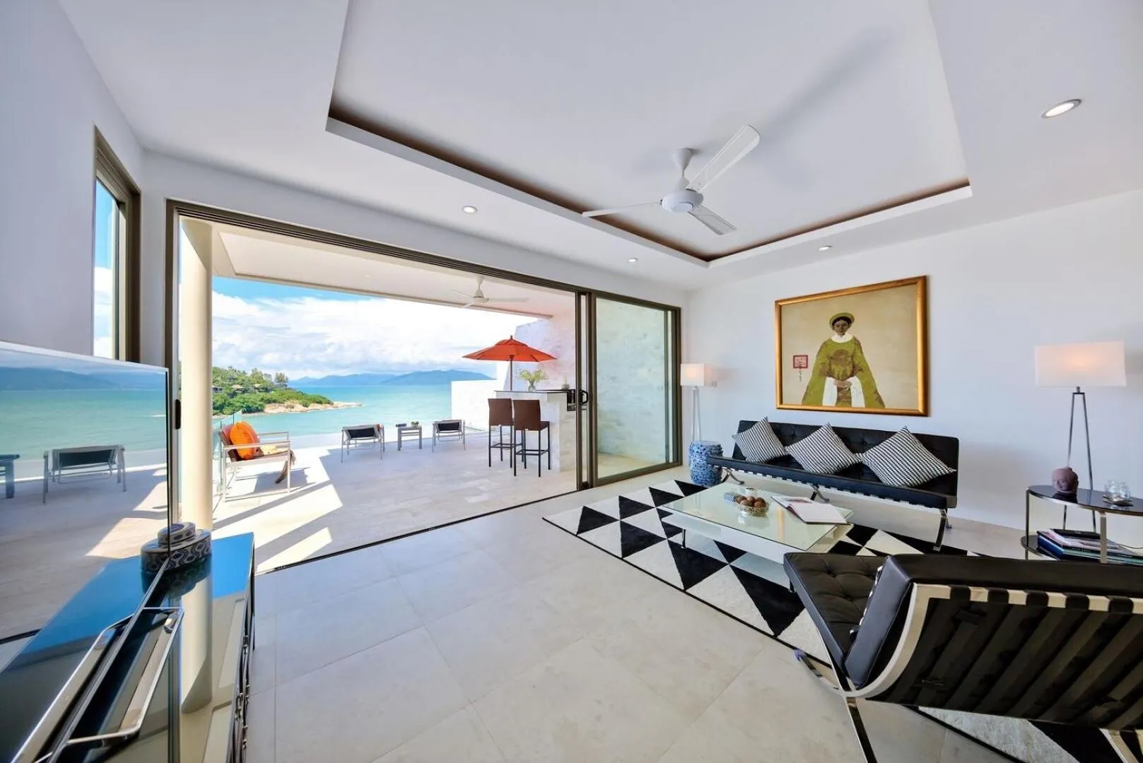 Living room in Samui Bayside Luxury Villas