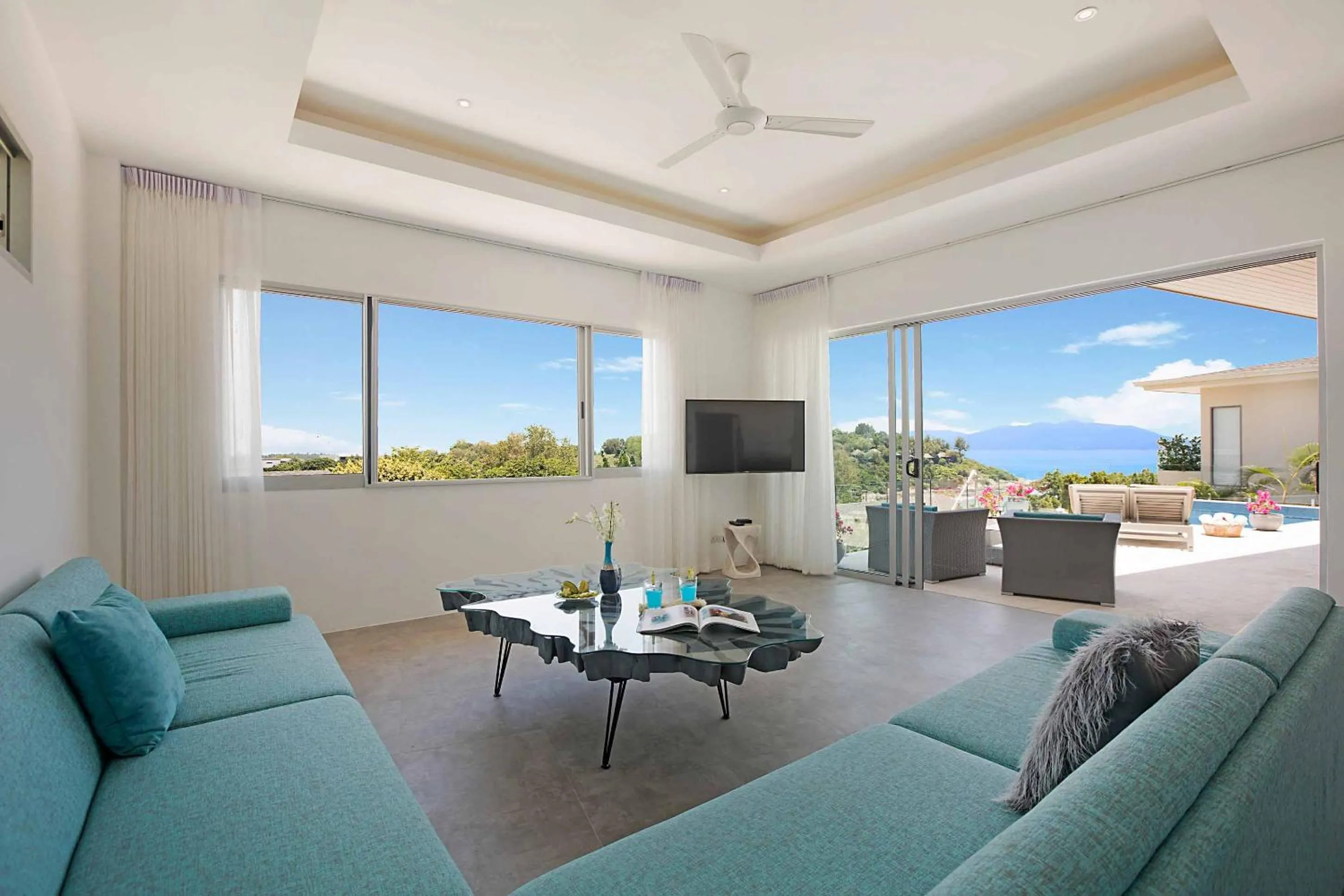 Living room in Samui Bayside Luxury Villas