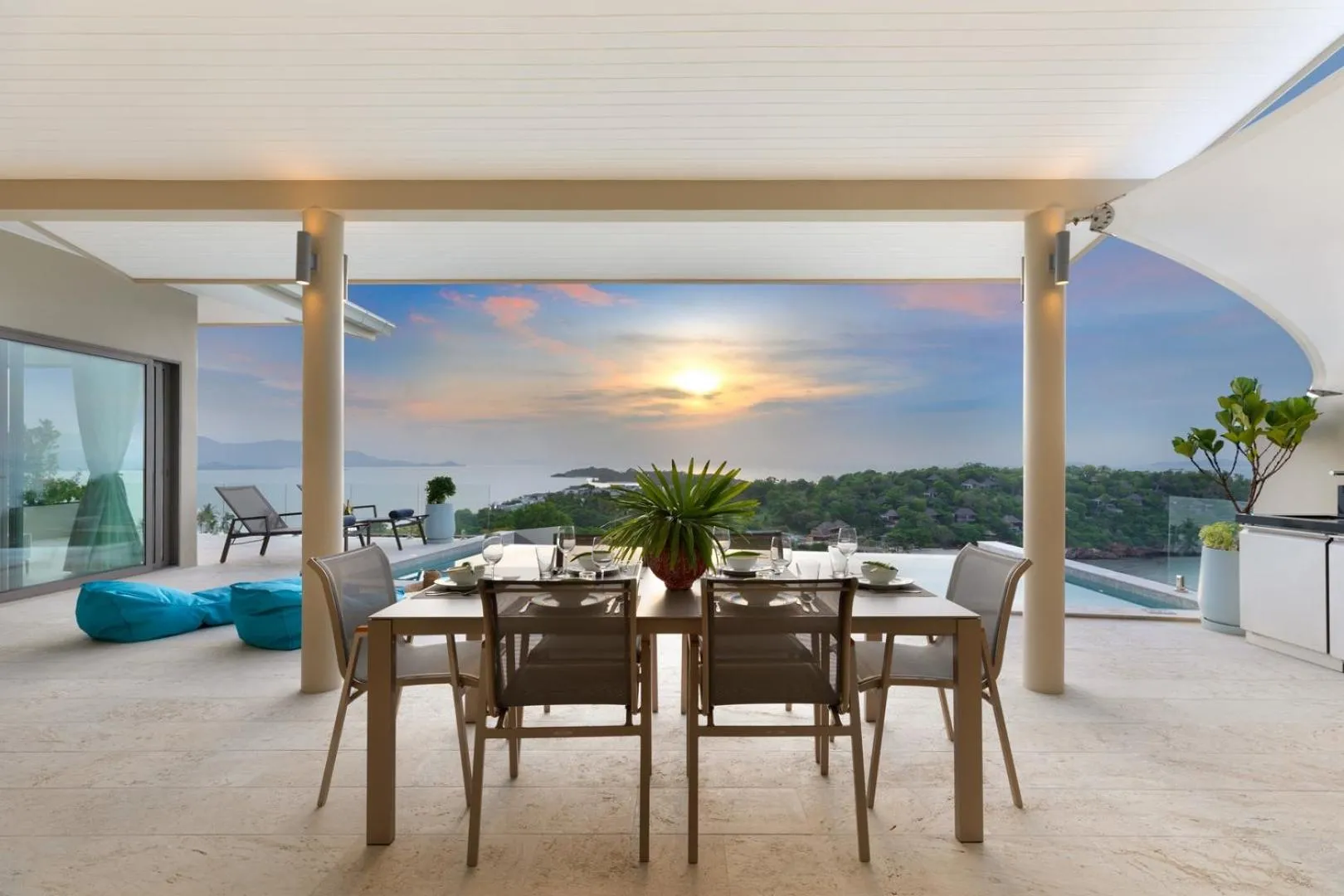 Patio in Samui Bayside Luxury Villas