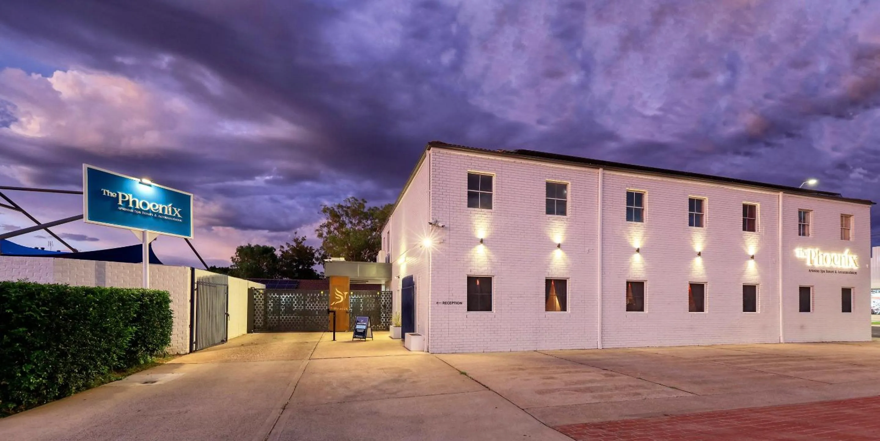 Property building in The Phoenix Artesian Spa Resort and Accommodation