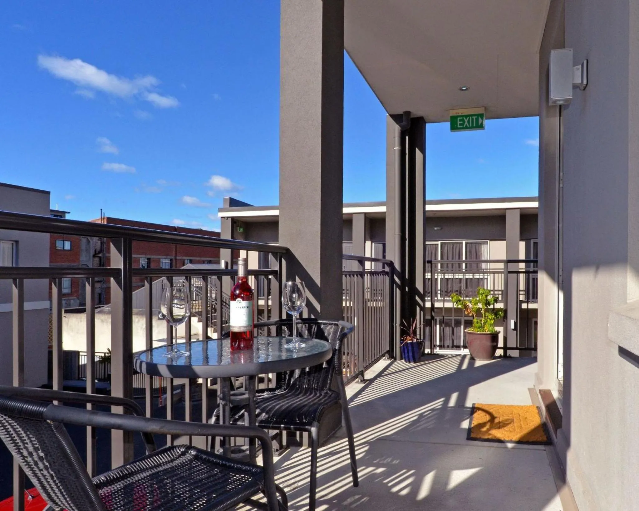 Balcony/Terrace in Dunedin Palms Motel