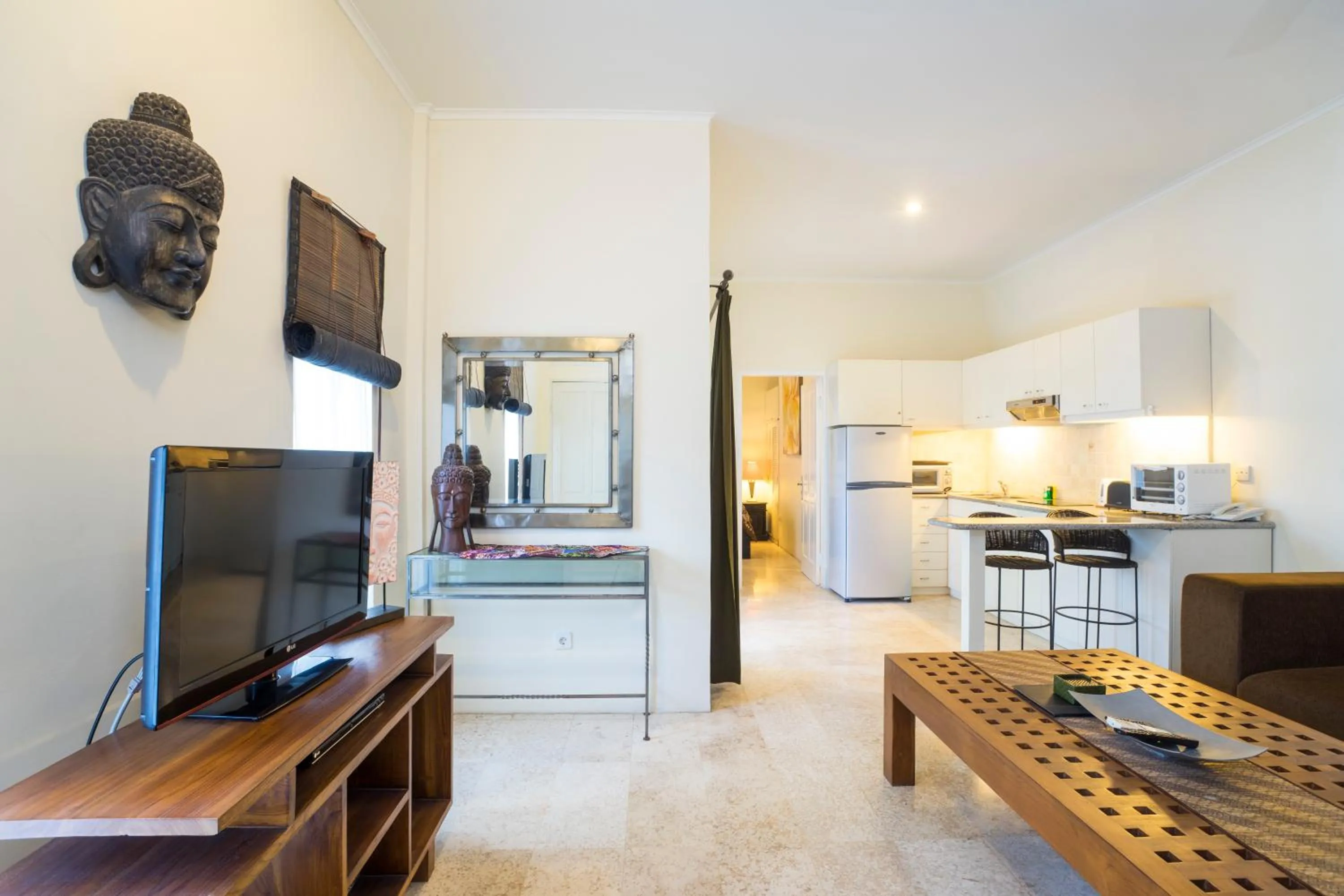 Kitchen or kitchenette in Beach Melati Apartments